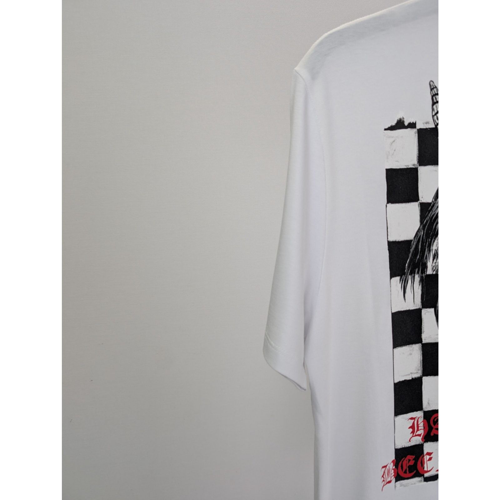 Amiri o1rshd1 Wes Lang Wes Lang Checker Skull Tee T-shirt in White Size US S / EU 44-46 / 1 - 13 Thumbnail