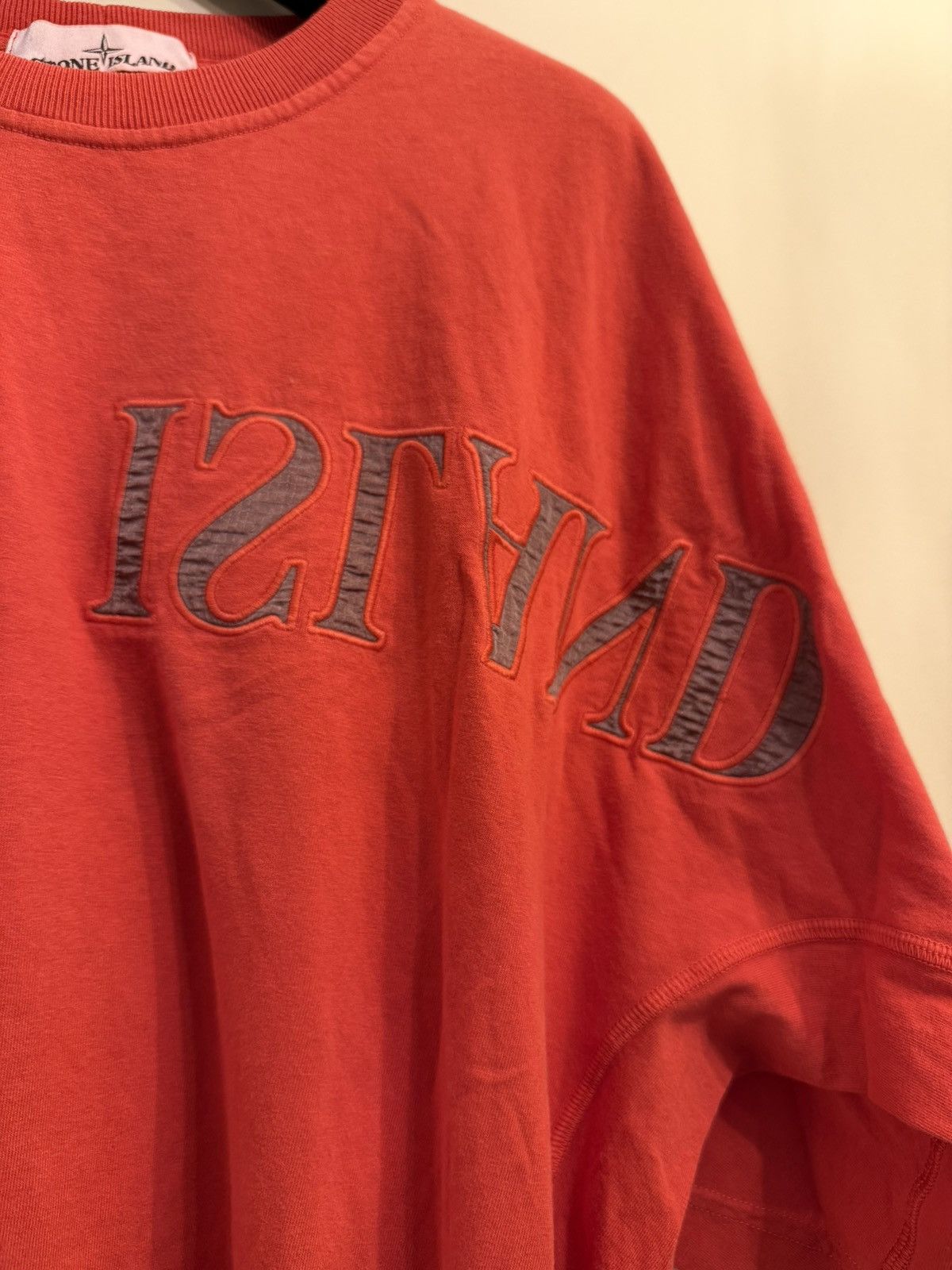 Stone Island Stone Island 3M Spell Out Big Logo Tee Shirt Red 2022 Tshirt Size US L / EU 52-54 / 3 - 3 Thumbnail
