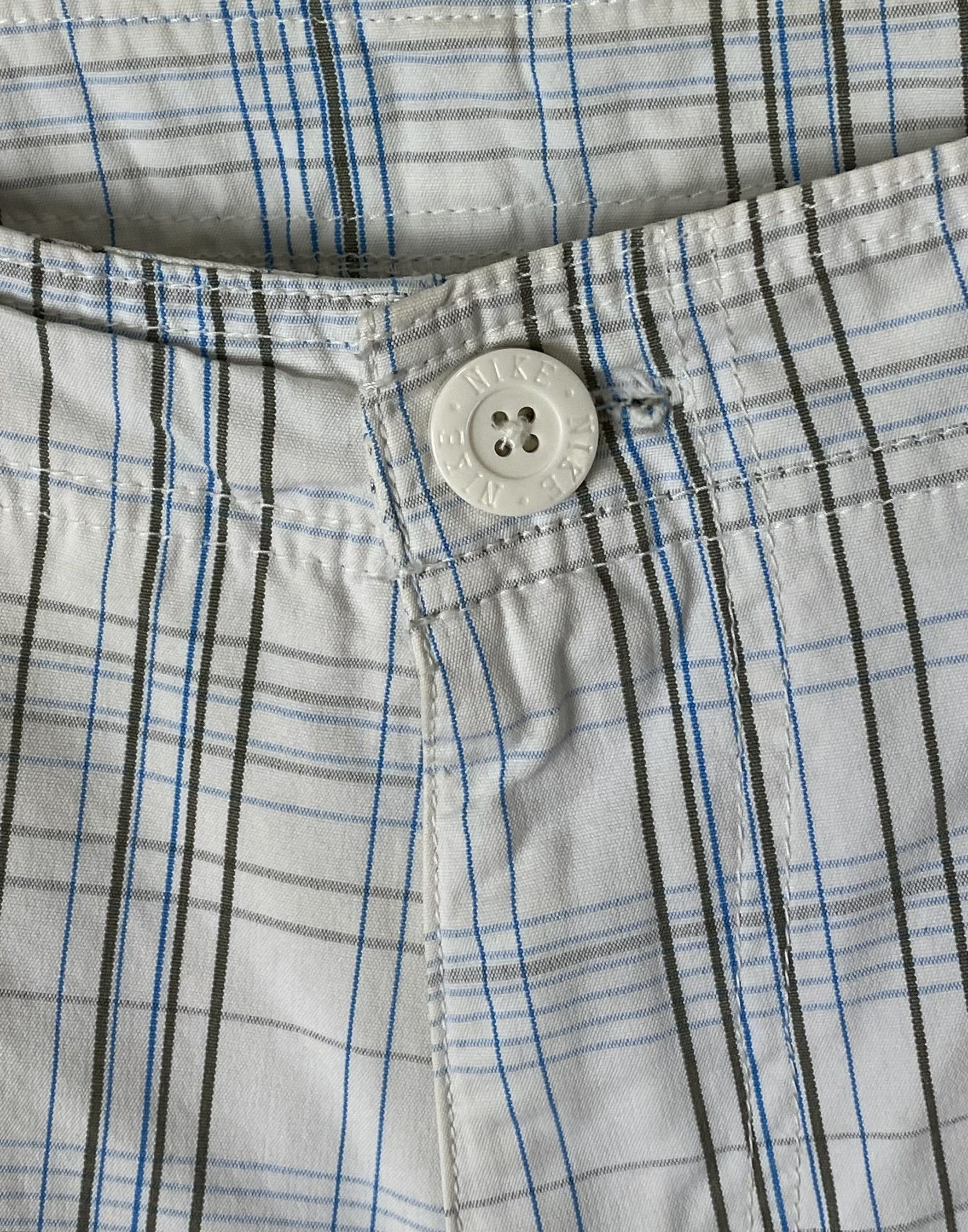 Nike Vintage NIKE White Checked Cargo Short M481 Size US 31 - 5 Thumbnail