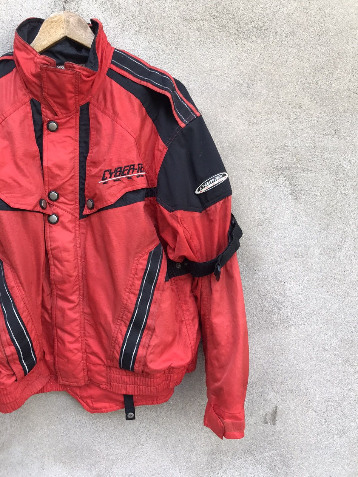 Vintage × Yamaha RARE YAMAHA RACING JACKET CYBER TEX RIDER SUN FADED Size US L / EU 52-54 / 3 - 7 Thumbnail