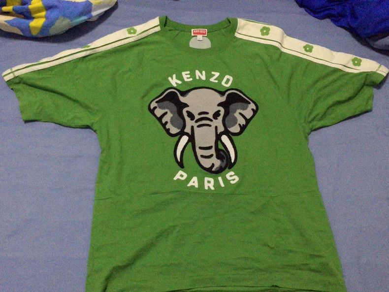 Kenzo KENZO Embroidered T-shirt, green, size L Size L / US 10 / IT 46 - 1 Thumbnail