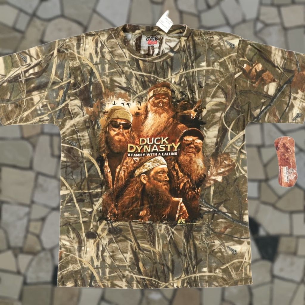 Vintage Club Red Duck Dynasty Tie-Dye T-Shirt Men's L Size US L / EU 52-54 / 3 - 1 Thumbnail