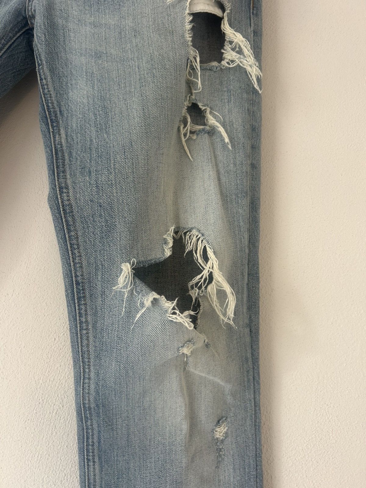 Dolce & Gabbana Light Blue Destroyed Jeans Size US 36 / EU 52 - 4 Thumbnail