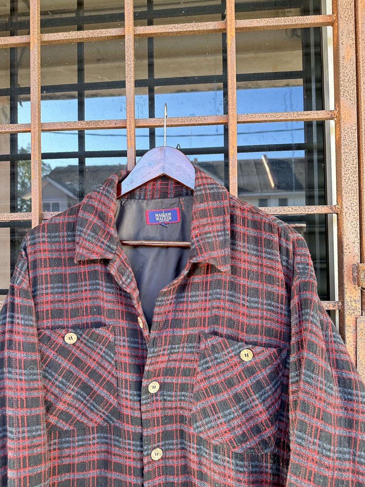 Vintage Madisson Walker Wool Flannel Jacket Size US L / EU 52-54 / 3 - 5 Thumbnail