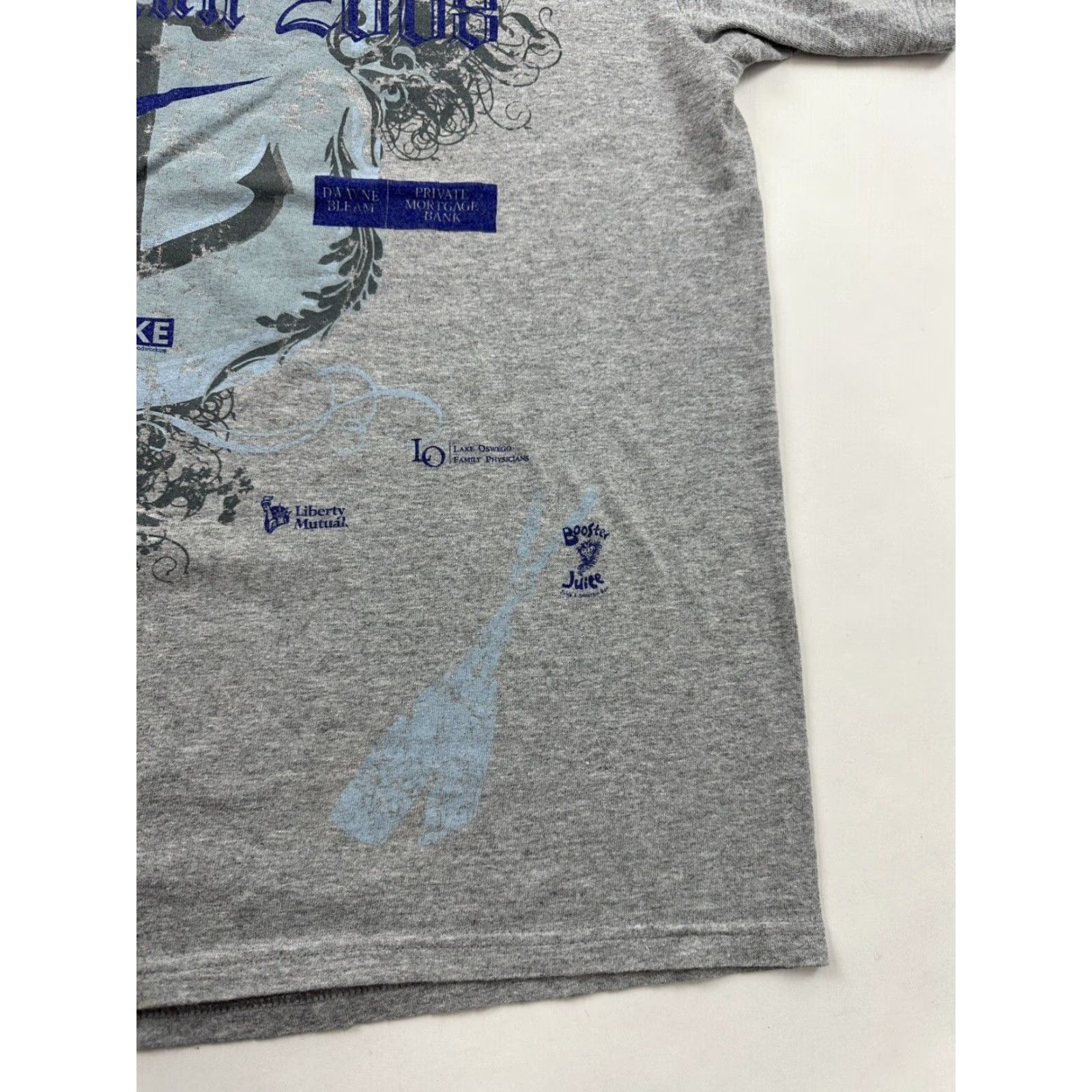 Nike Nike Shirt Men’s Large Gray Lake Run 2008 Marathon Lake Oswego Oregon Size US L / EU 52-54 / 3 - 3 Thumbnail