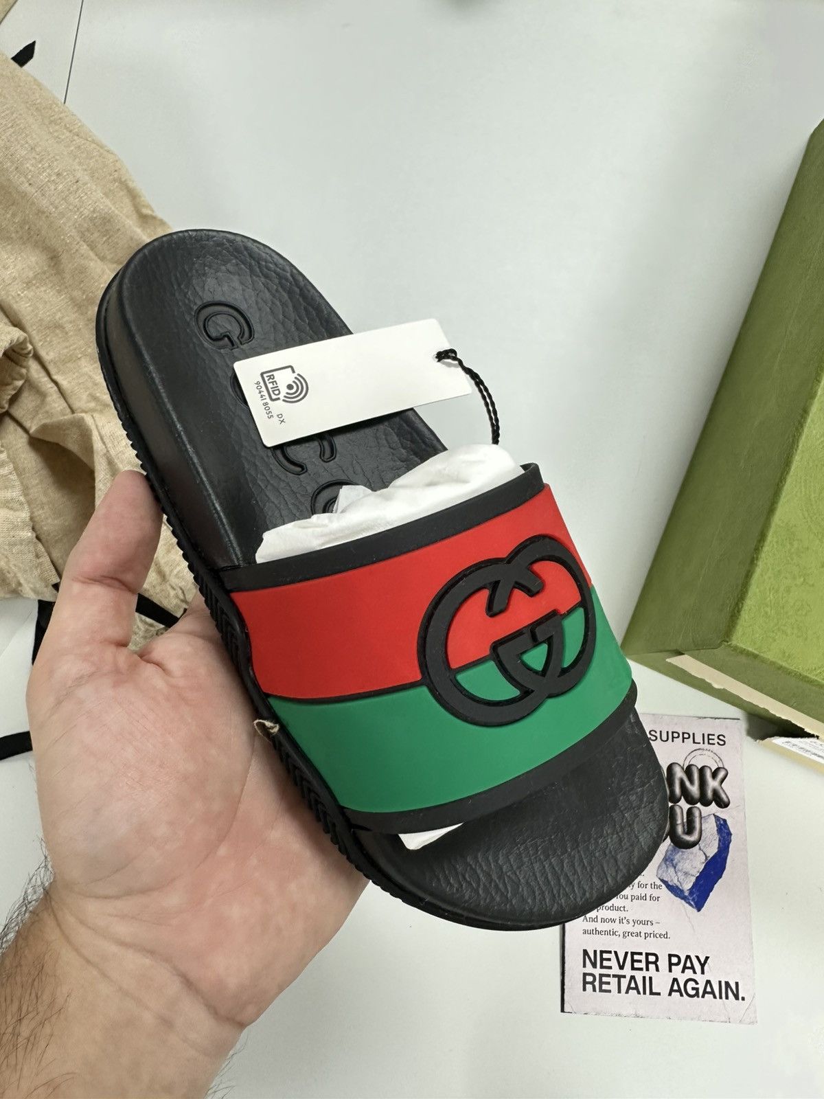 Gucci GUCCI: Interlocking G - Black Red Green - 35 Size US 5 / IT 35 - 3 Thumbnail