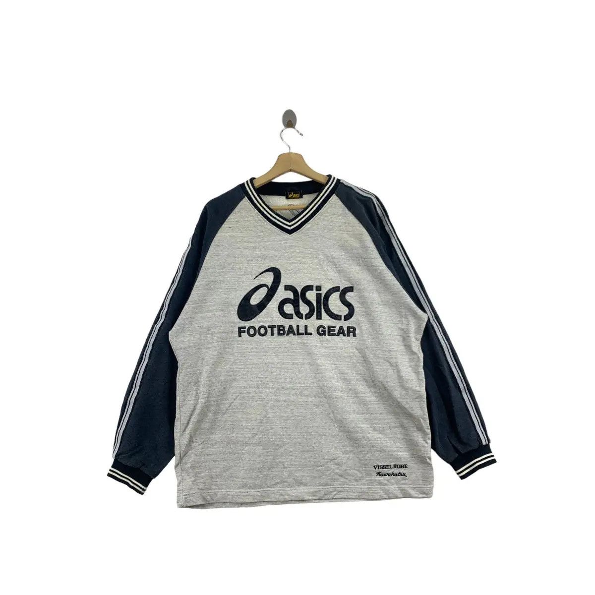 Asics Vintage ASICS JAPAN KOBE Football Gear Sweater Pullover Size US XXL / EU 58 / 5 - 1 Thumbnail