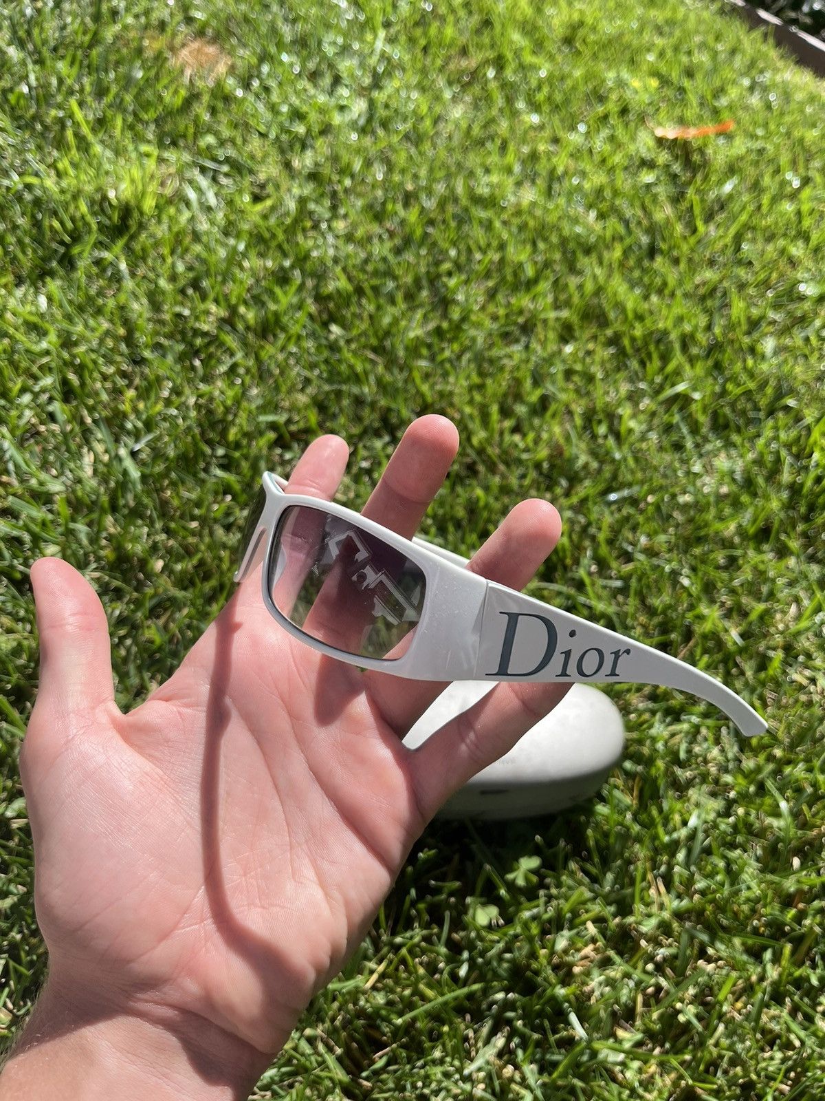Christian Dior Monsieur Vintage Dior Logo Wraparound Sunglasses Genuine 2000s Size ONE SIZE - 1 Thumbnail