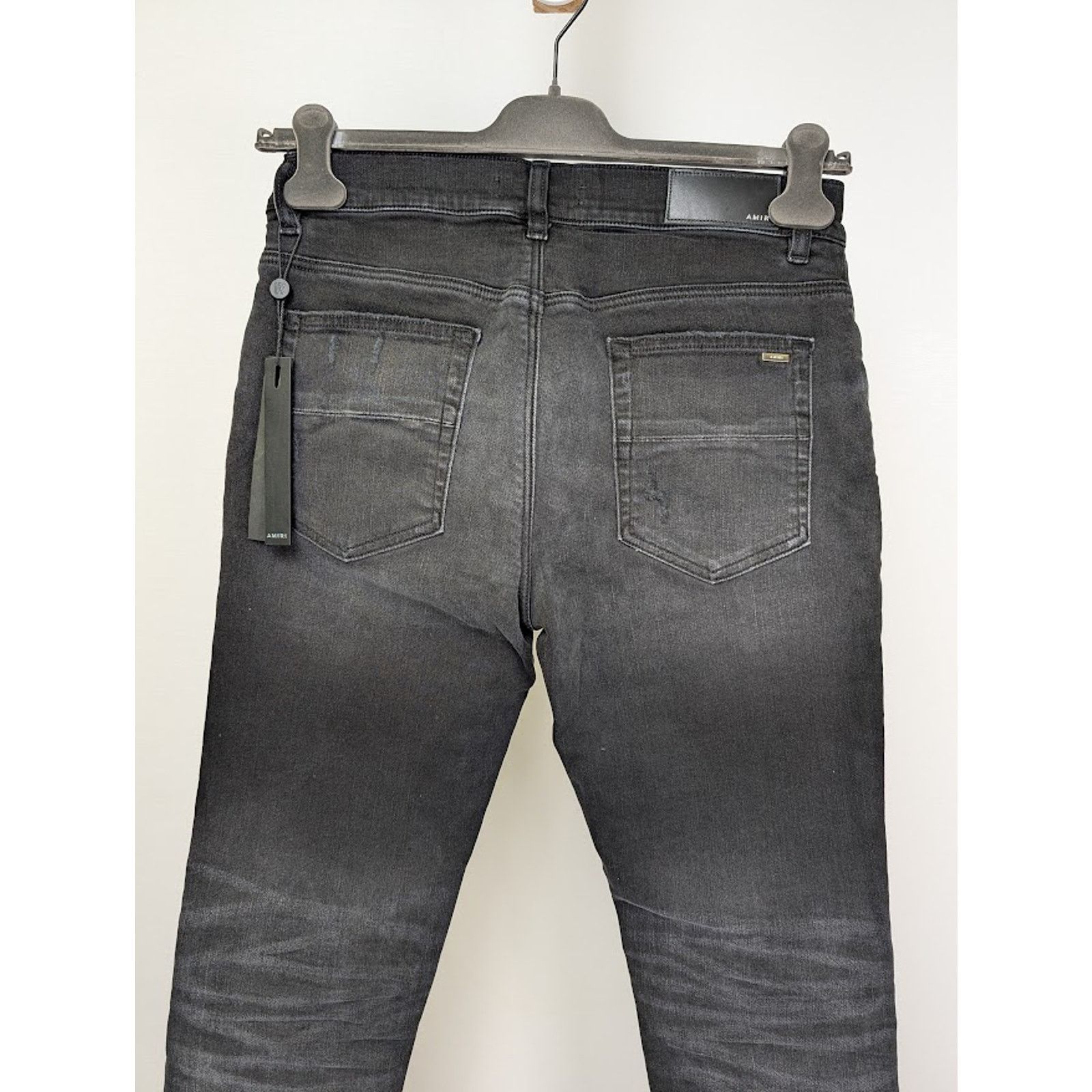 Amiri o1rshd1 MX1 Suede Jean in Vintage Black Size US 33 - 14 Thumbnail