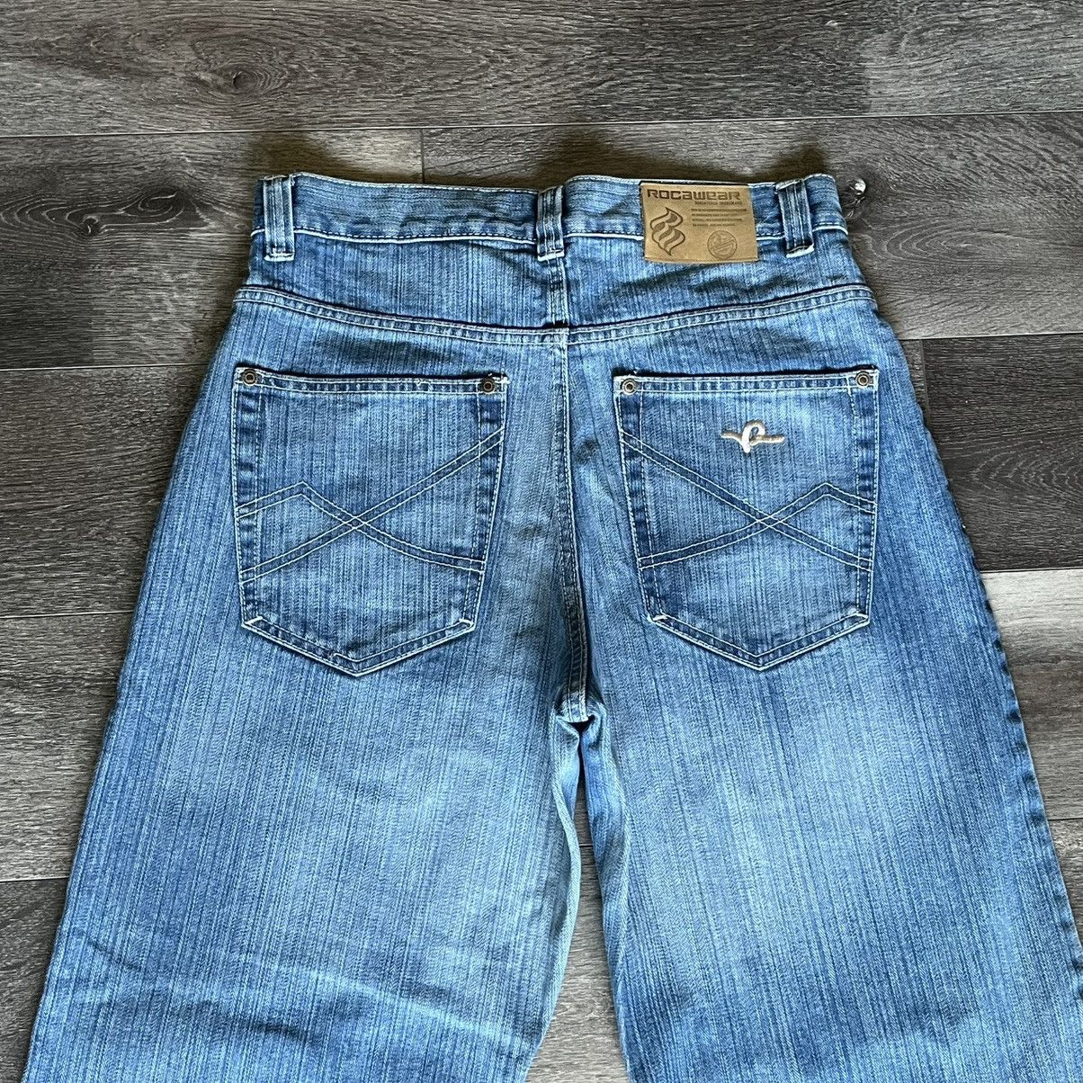 Rocawear Vintage 2000s Rocawear Baggy Skater Washed Denim Jeans 32x32 Size US 32 / EU 48 - 3 Thumbnail