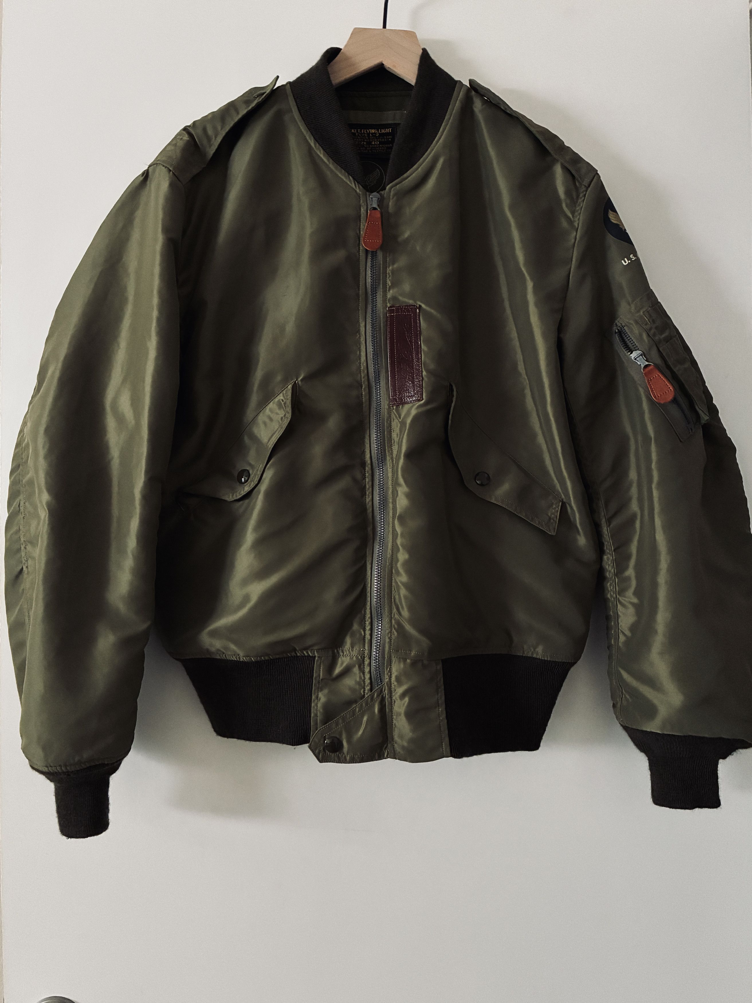 Buzz Rickson's Buzz Rickson - L2 Flight Nylon Bomber Jacket - Size.40 Size US XXS / EU 40 - 1 Thumbnail