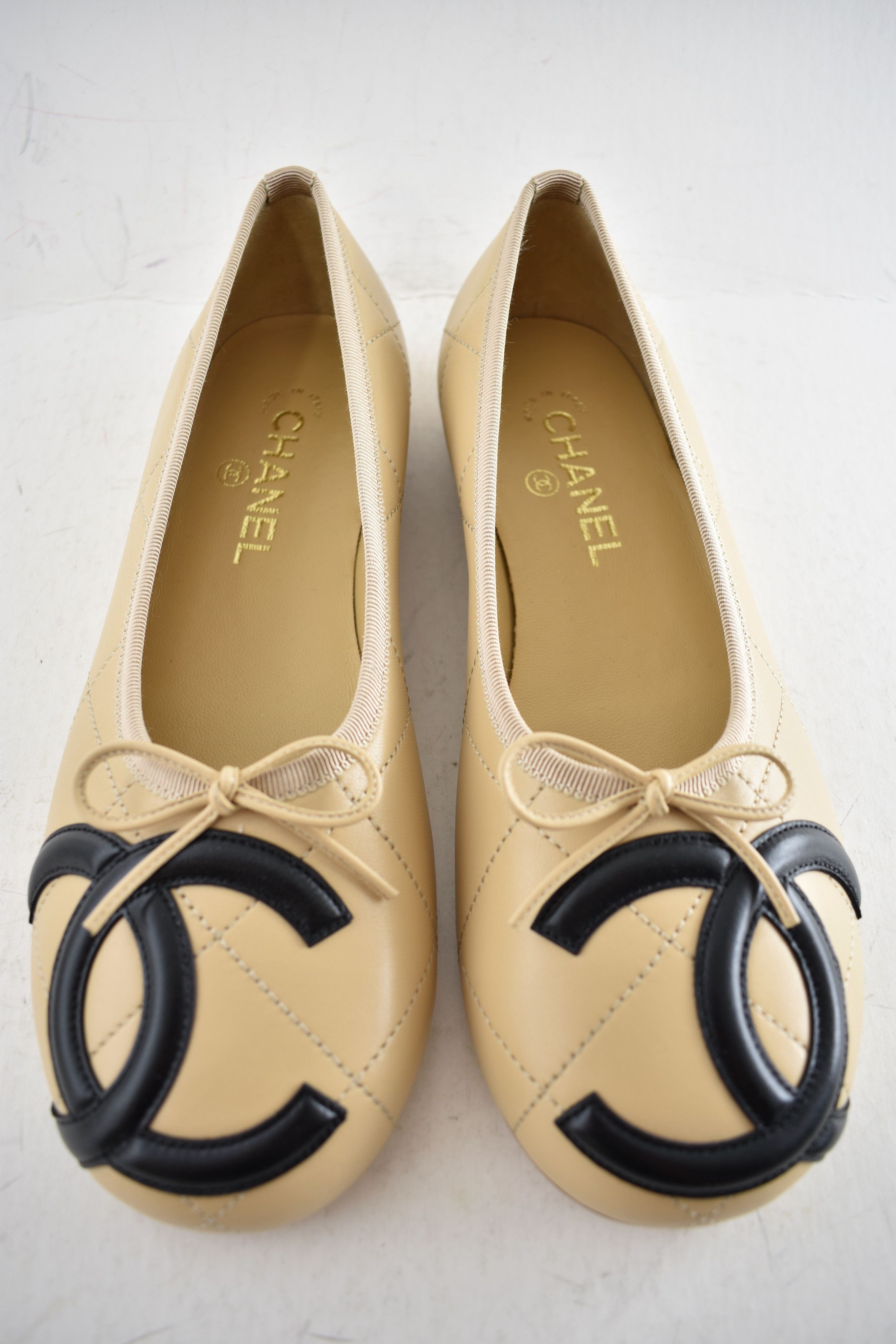 Chanel 26M Coco Beach Cambon Black CC Logo Ballet Ballerina Flat 41 Size US 11 / IT 41 - 13 Thumbnail