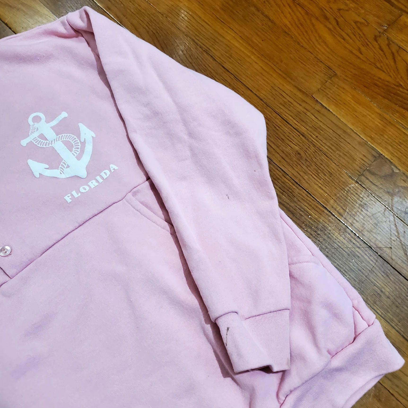 Vintage VINTAGE Florida Sweater Women's Large 80s Button Henley Pink Pullover Anchor Shirt Adult Large Pink 90s Womens Size L / US 10 / IT 46 - 6 Thumbnail
