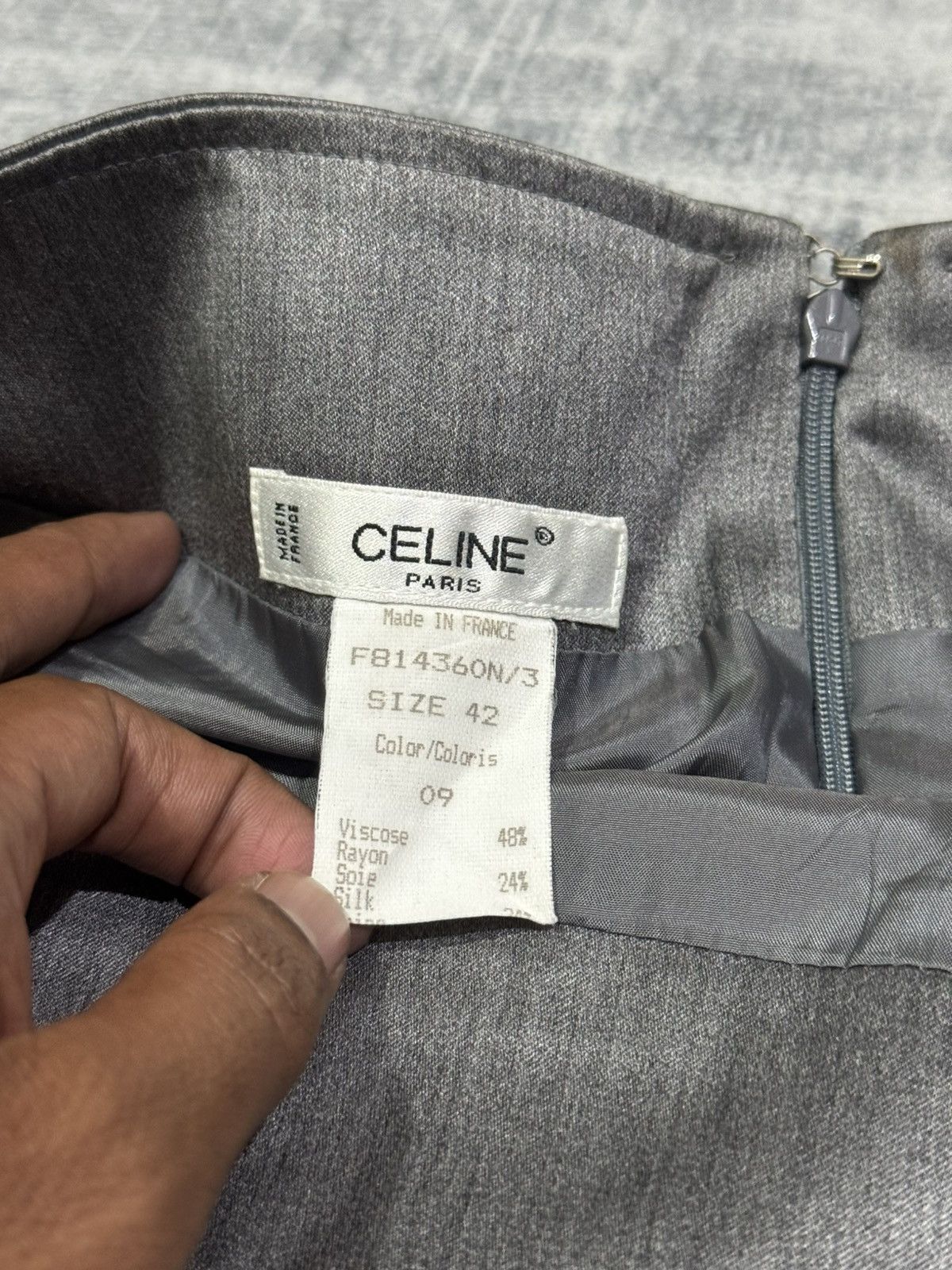 Celine Celine Pencil Straight Skirt Size 30" / US 8 / IT 44 - 9 Thumbnail