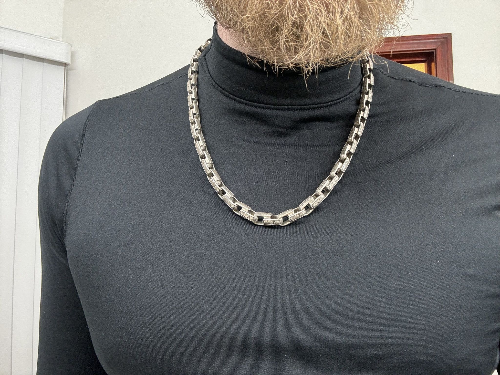 John Varvatos JOHN VARVATOS Distressed"Chain Necklace in .925 MSRP $1598 Size ONE SIZE - 7 Thumbnail