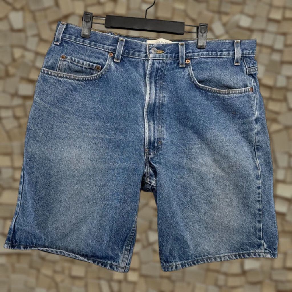 VINTAGE Gap Jorts 38 Blue Denim Baggy Chino 90s Mens