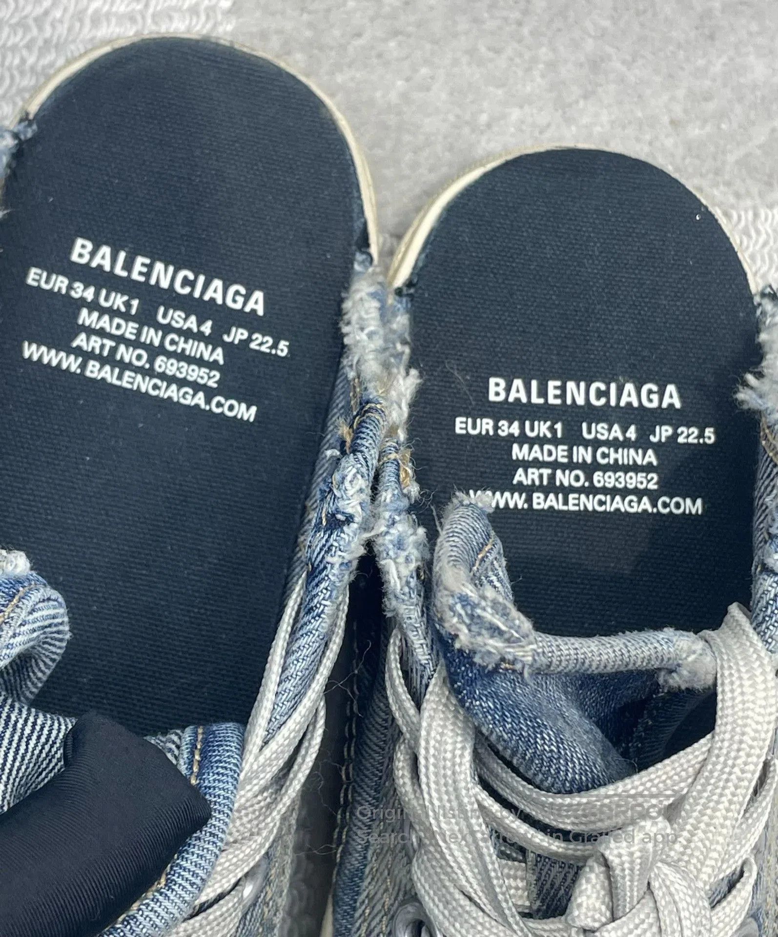 Balenciaga Balenciaga Denim Distressed Casual Mules. Size US 6 / IT 36 - 8 Thumbnail