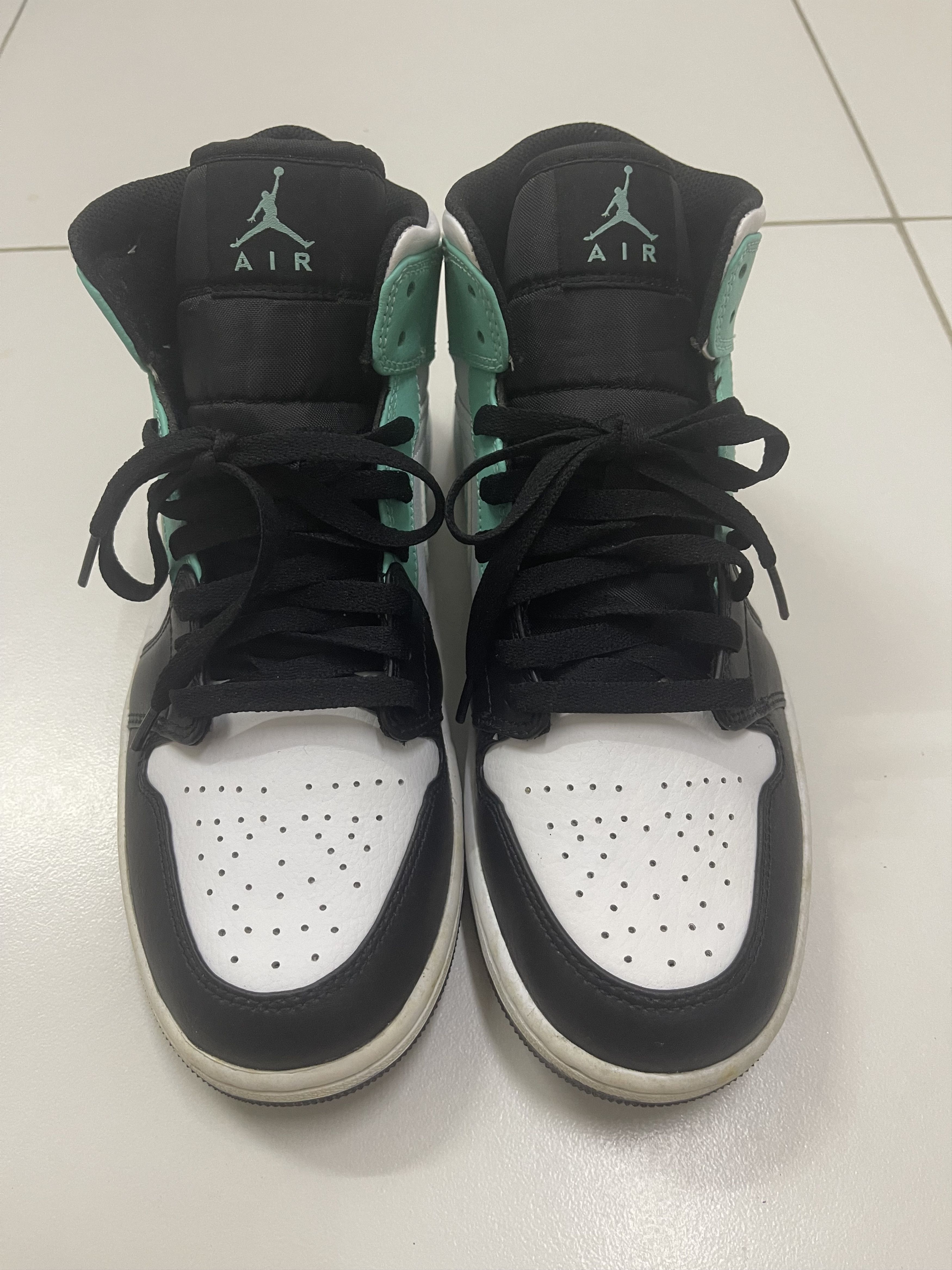 Jordan Brand Rare NIKE AIR JORDAN AJ1 Mid Tropical Twist White Black Size US 9 / EU 42 - 5 Thumbnail