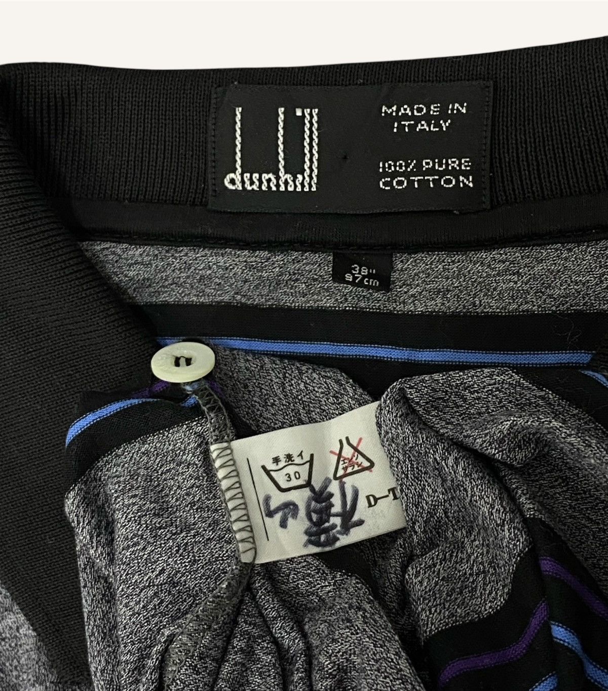 Alfred Dunhill Vintage Dunhill Stripe Polo Single pocket Size US M / EU 48-50 / 2 - 6 Thumbnail
