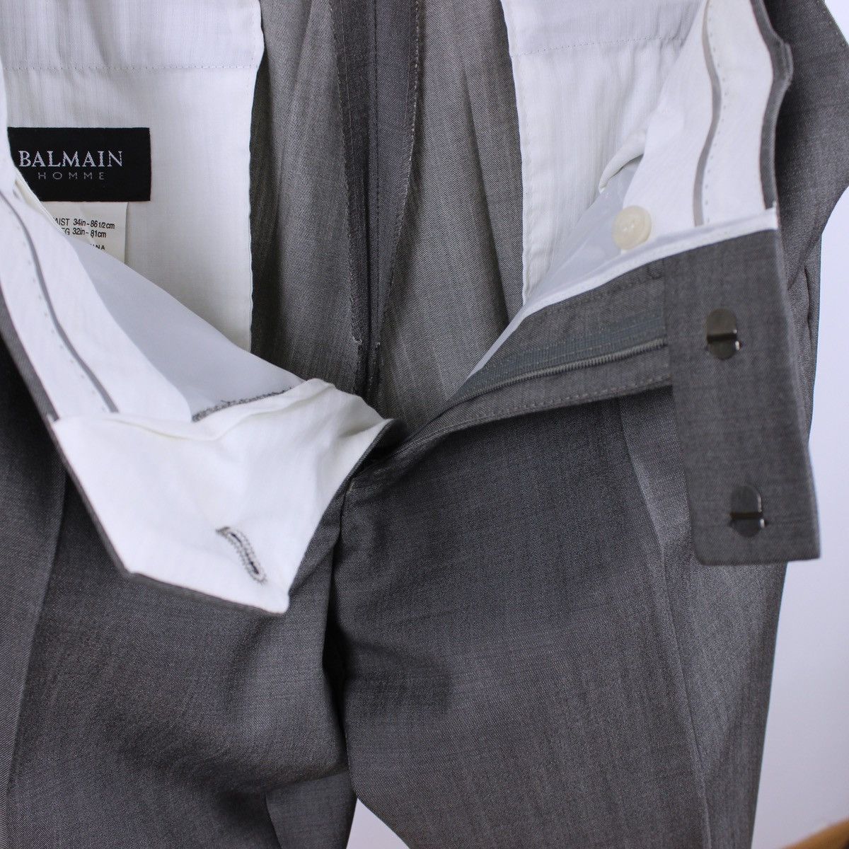 Balmain Balmain Homme Wool Suit Blazer+Pants Size 40R - 16 Thumbnail