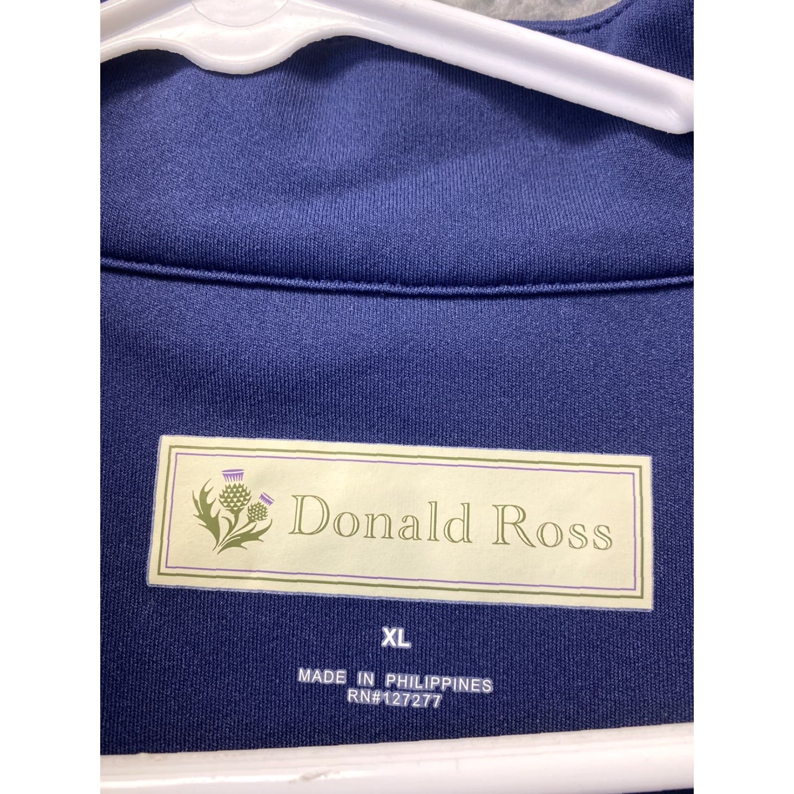 Vintage Donald Ross Men 1/4 Zip Sweater L Blue Cotton Blend Long Sleeve Pullover Size US L / EU 52-54 / 3 - 5 Thumbnail