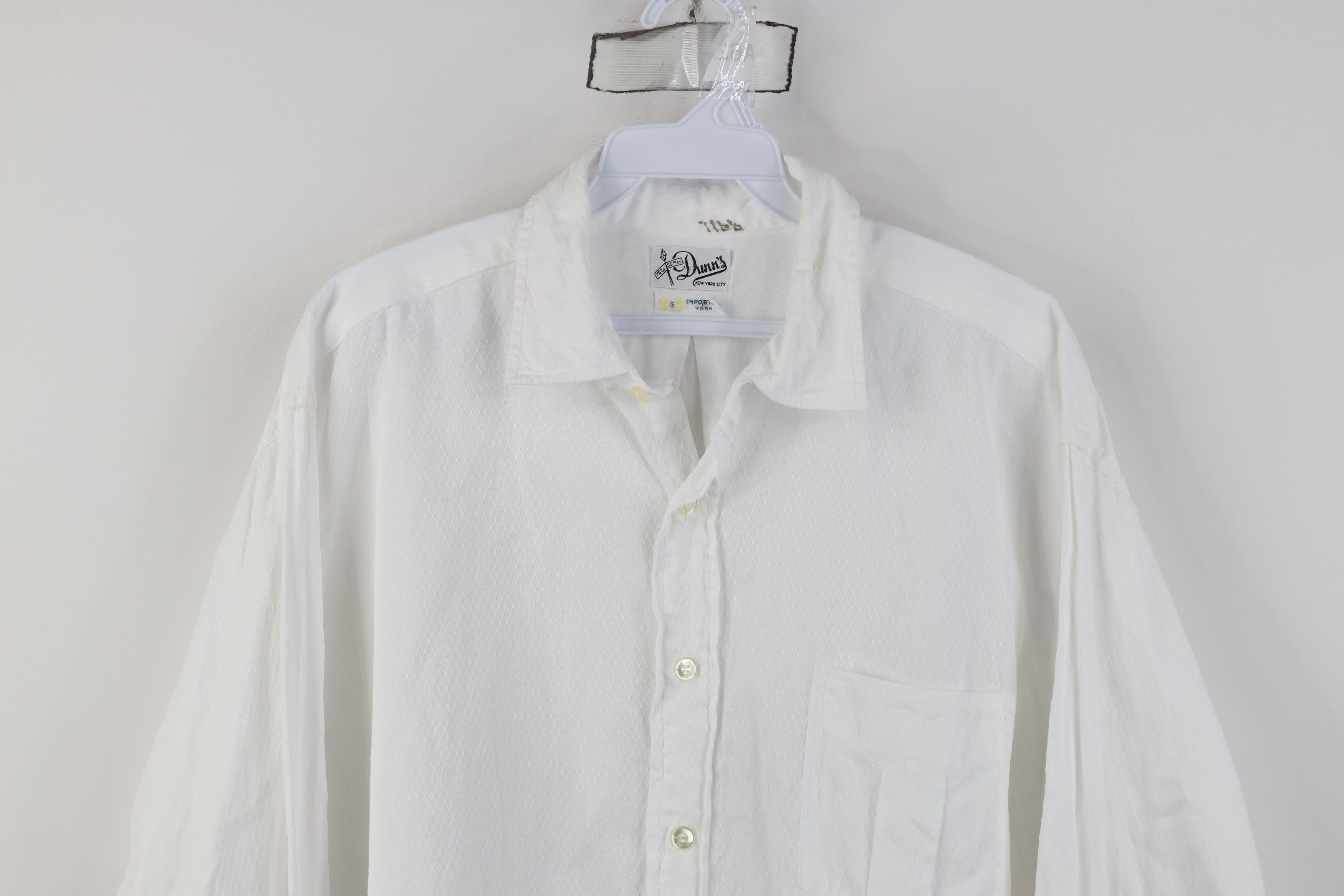 Vintage Vintage 50s Streetwear French Cuff Button Shirt White USA Size US L / EU 52-54 / 3 - 2 Thumbnail