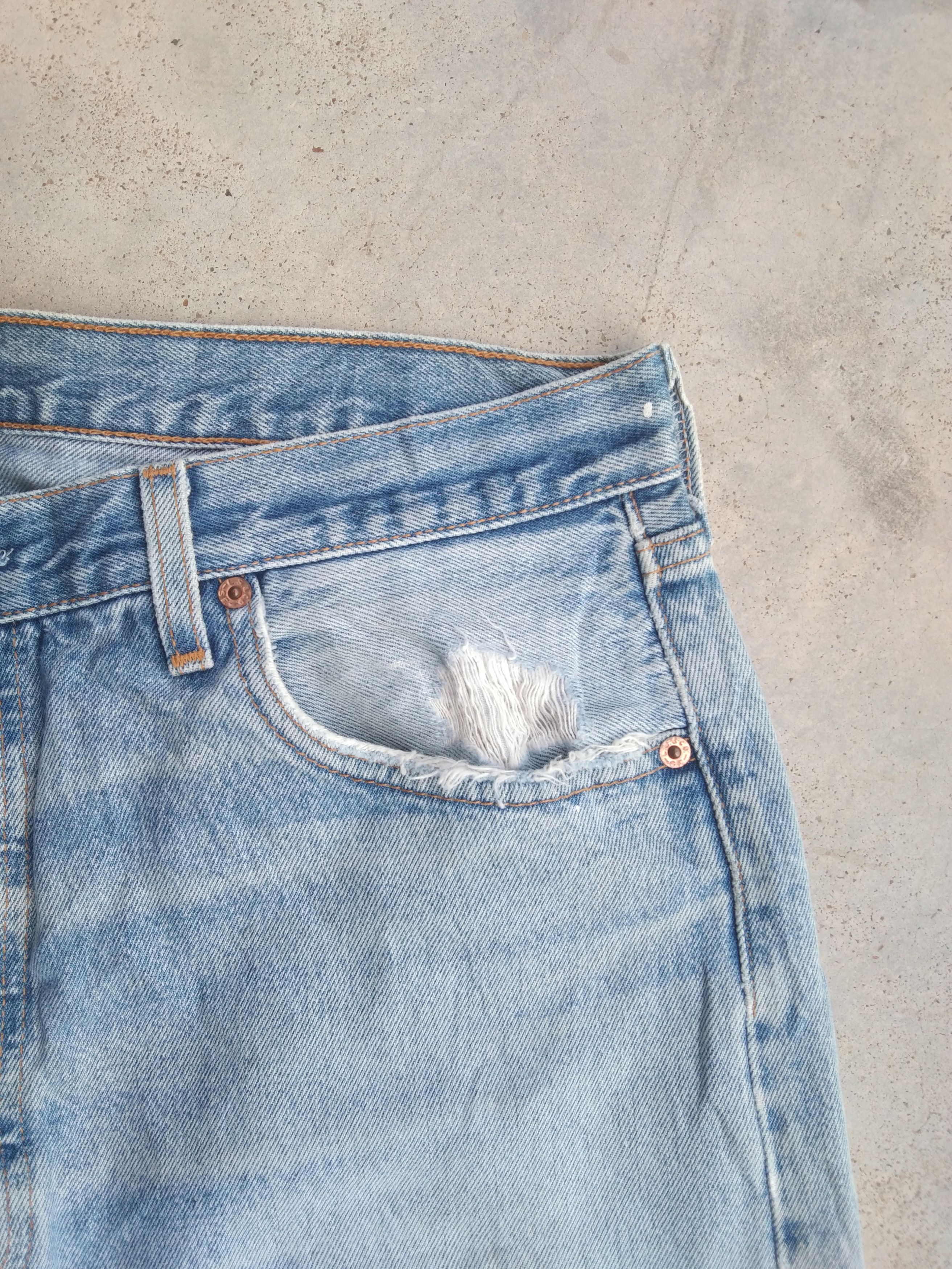Levi's Vintage Levi's 501 Made In USA Painter Distressed Jeans Size US 34 / EU 50 - 8 Thumbnail