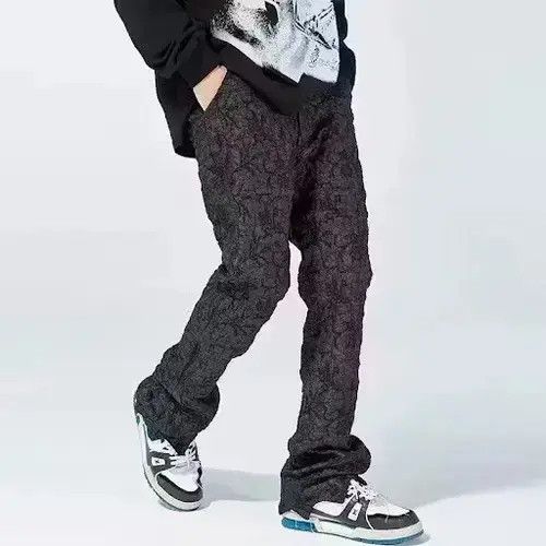Japanese Brand × Vintage BLACK FRIDAY SALE Cracked Effect Pant Trousers Size US 34 / EU 50 - 3 Thumbnail