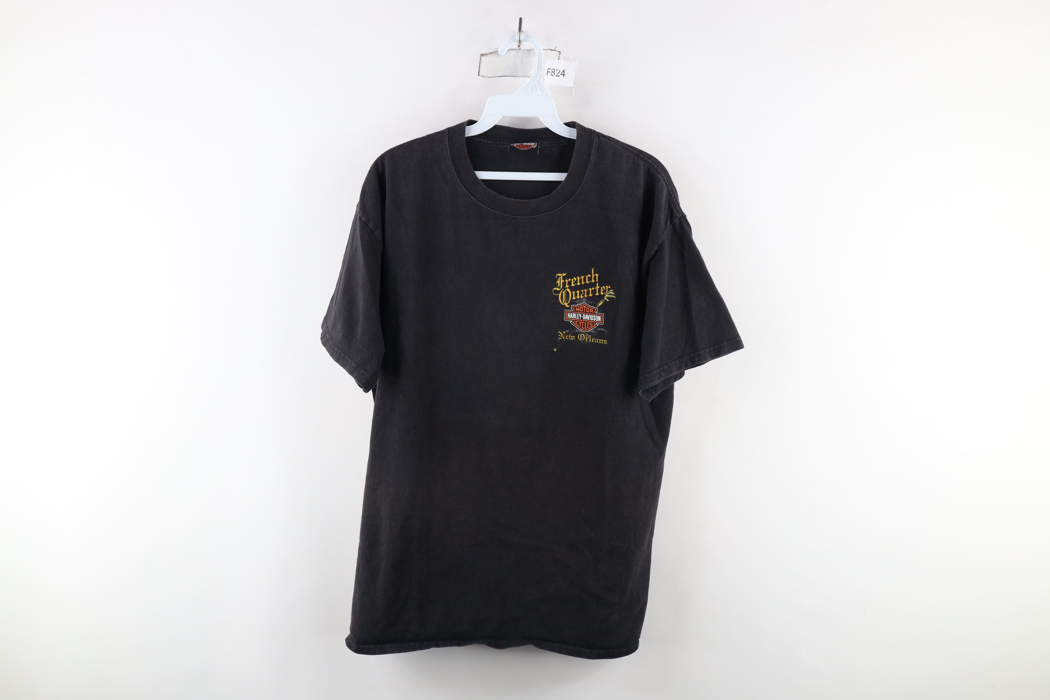 Harley Davidson × Vintage Vintage Y2K Harley Davidson Orleans Quarter Voodoo T-Shirt Size US L / EU 52-54 / 3 - 1 Thumbnail