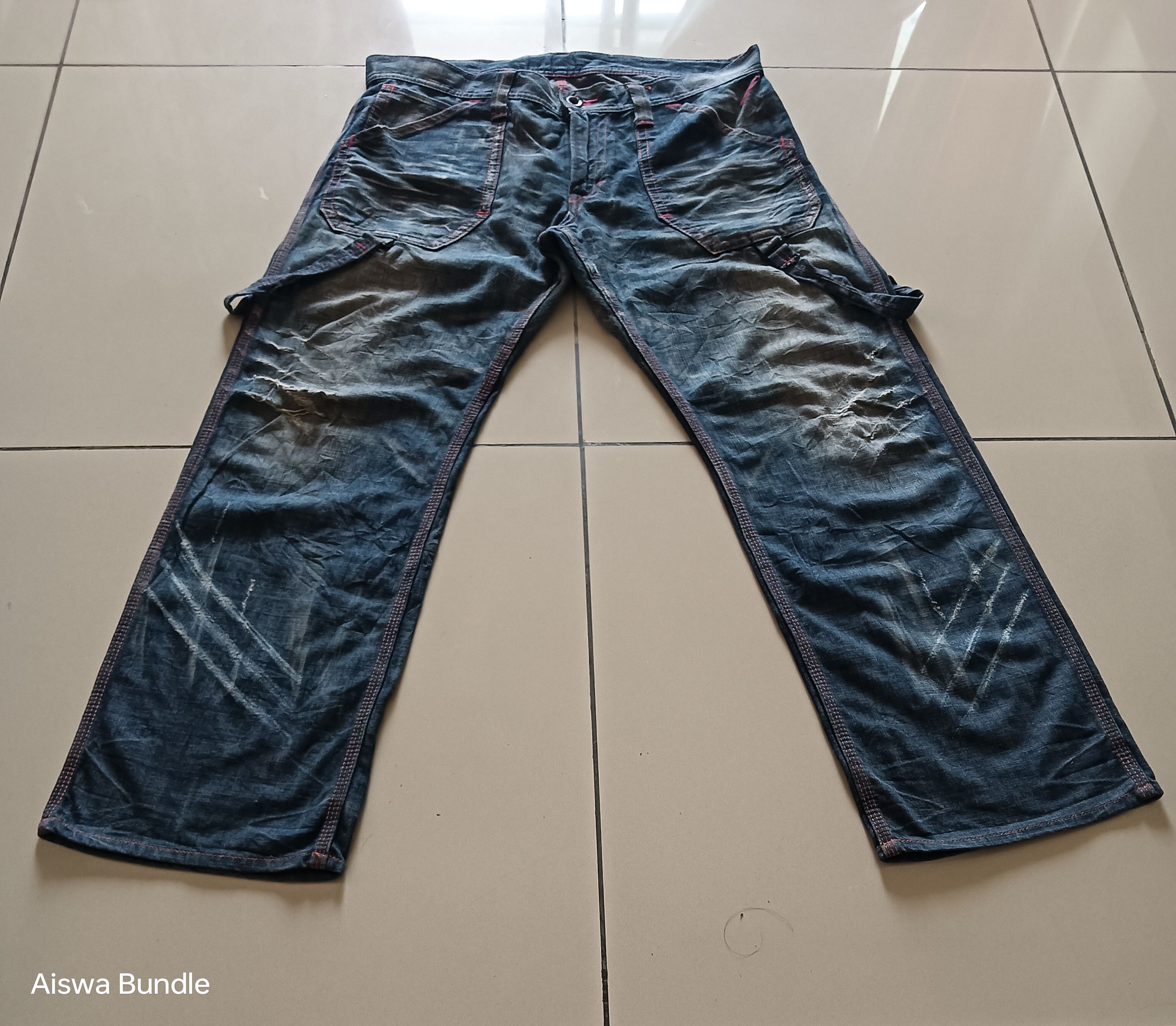 Edwin × Japanese Brand Edwin Blue Trip Distressed Denim Size US 38 / EU 54 - 4 Thumbnail