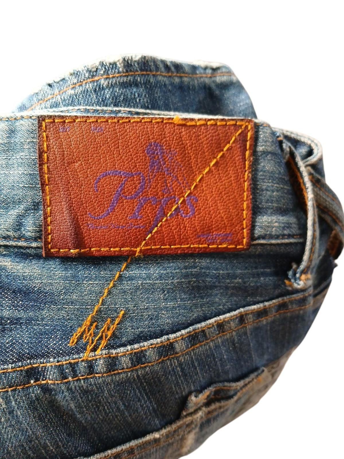 Prps PRPS JAPAN 24x34 Purple Selvedge Distressed Denim Jeans NWOT Size US 26 / EU 42 - 9 Thumbnail