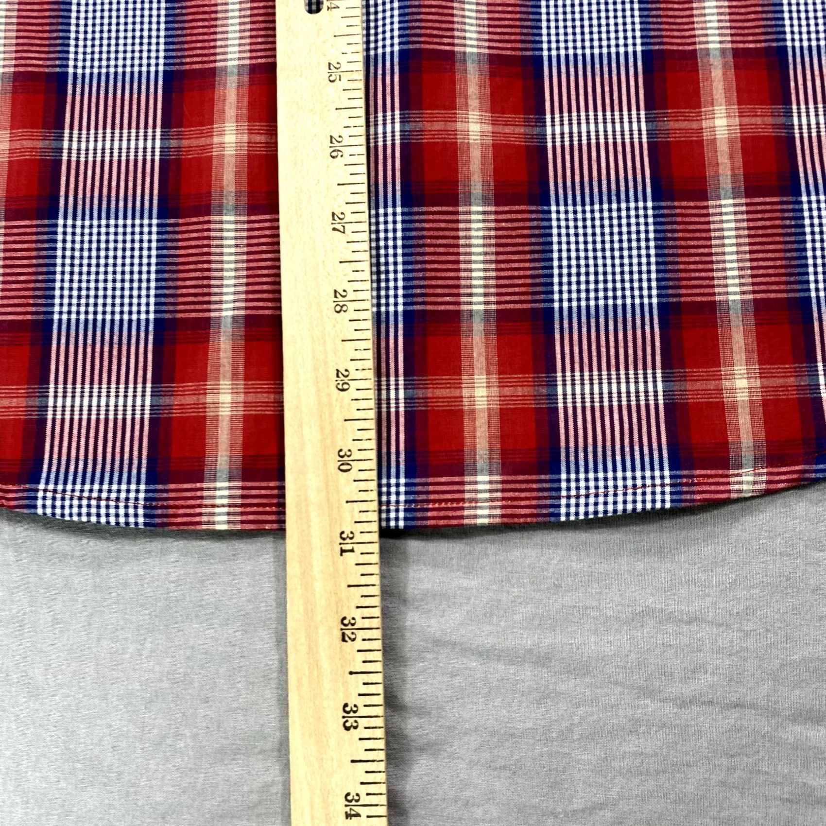 Pendleton Pendleton Wave Shirt Mens L Red Plaid Button Up Casual Outdoor 90s American USA Short Sleeve Collared Cotton Shirt Mens Size US L / EU 52-54 / 3 - 5 Thumbnail