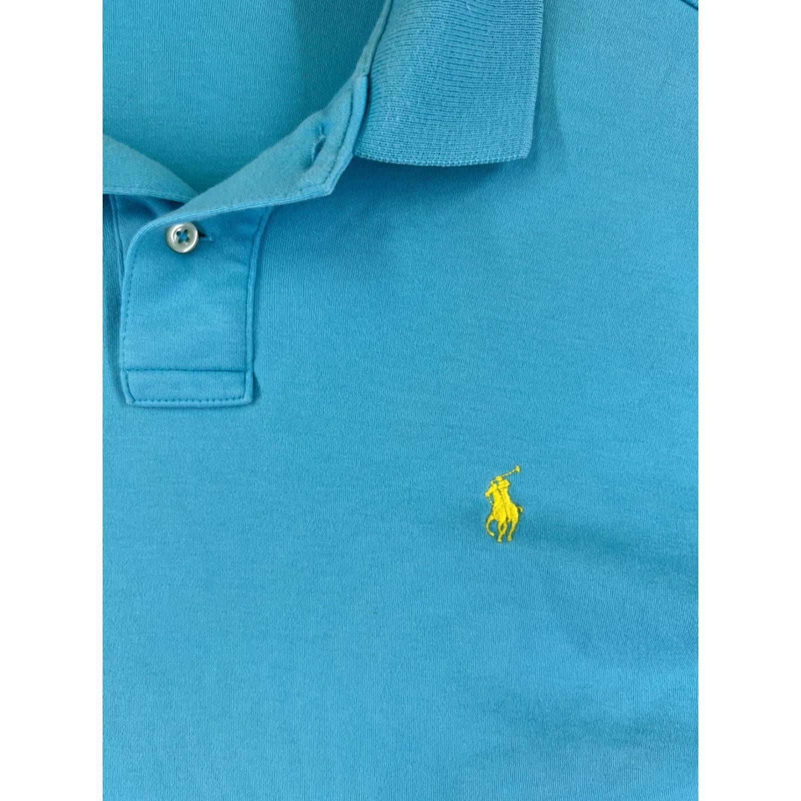 Ralph Lauren Ralph Lauren Polo Shirt Men Large Blue Jersey Cotton Slim Fit Size US L / EU 52-54 / 3 - 6 Thumbnail
