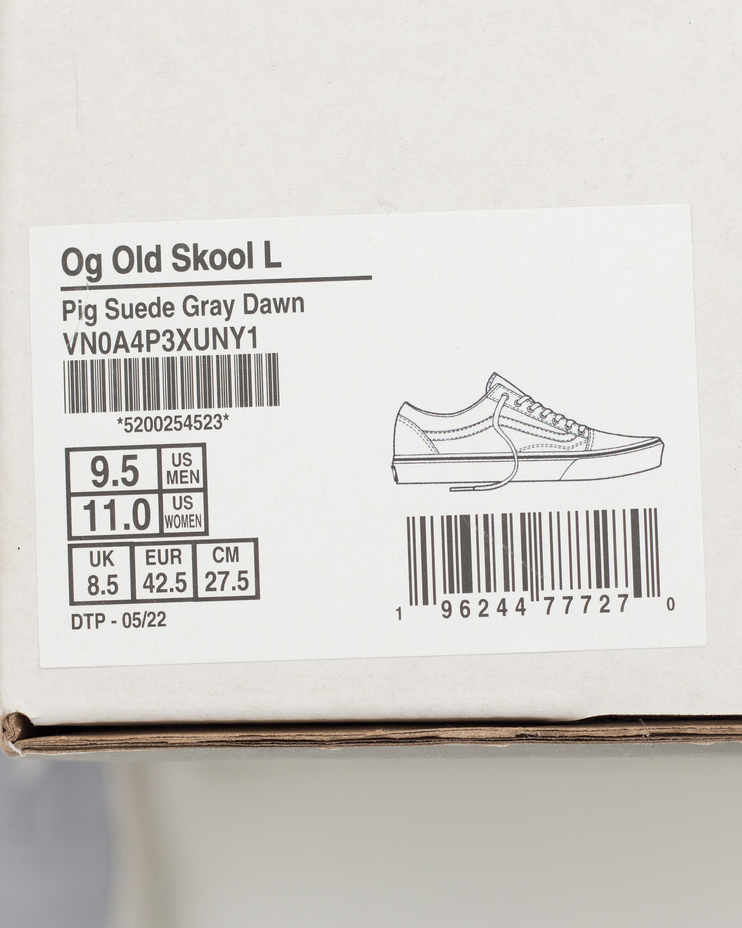 Vans Vault OG Old Skool L Gray Dawn Pig Suede Normcore Size US 9.5 / EU 42-43 - 18 Thumbnail