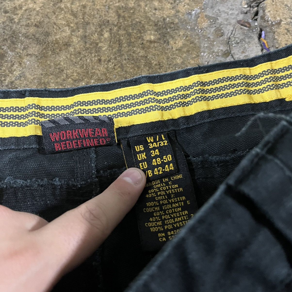 Carhartt × Vintage Crazy Y2K Carhartt Style Cargo Carpenter Workwear Pants Size US 34 / EU 50 - 10 Thumbnail