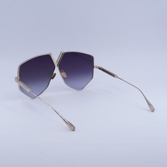 Valentino Valentino V-HEXAGON VLS-115A Sunglasses White Gold Aviator Size ONE SIZE - 10 Thumbnail