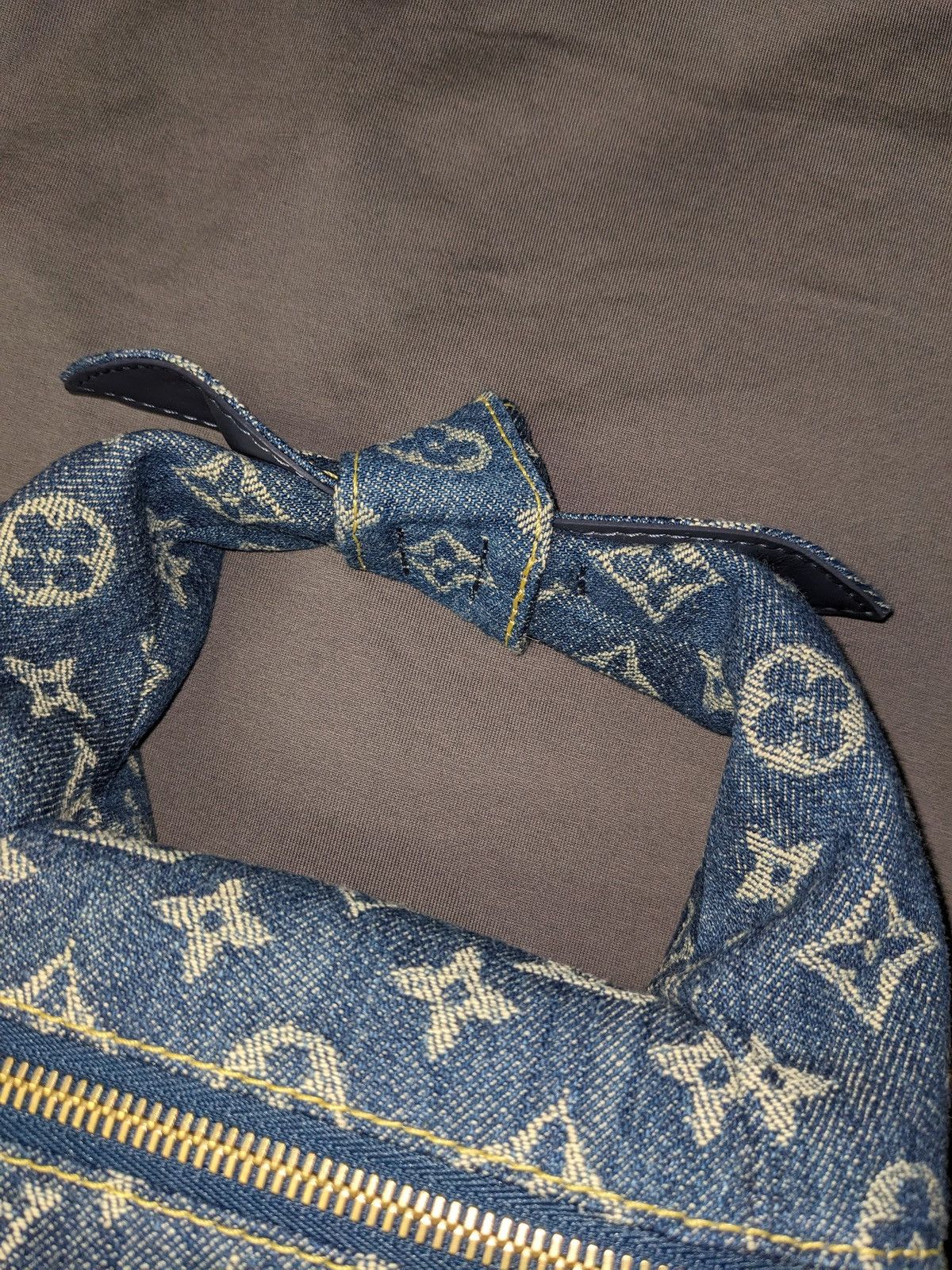 Louis Vuitton LOUIS VUITTON NIGO JAPANESE CRUISER HAND BAG DENIM MONOGRAM Size ONE SIZE - 4 Thumbnail