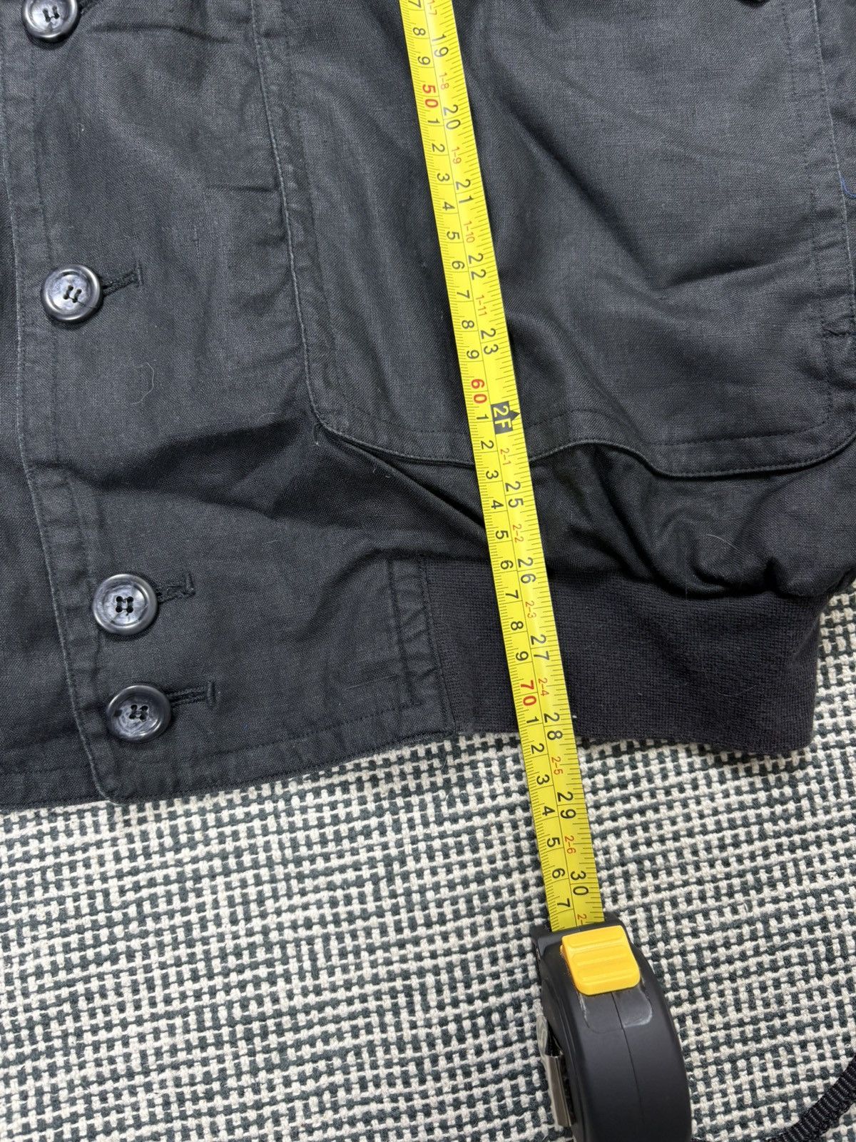 Other 100% linen black satin bomber jacket Daniel Hechter archive Size US L / EU 52-54 / 3 - 11 Thumbnail