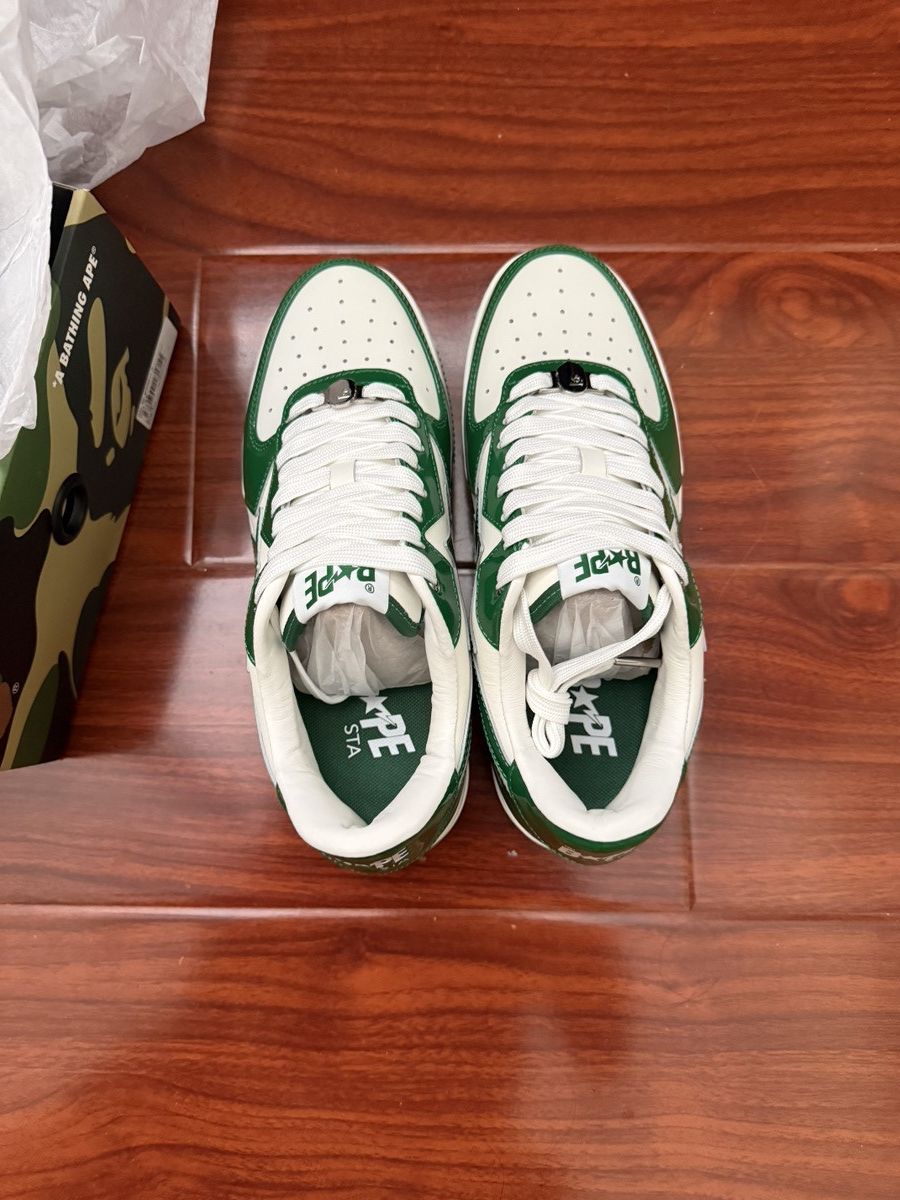 Bape Bapesta icon low green Size US 8.5 / EU 41-42 - 3 Thumbnail