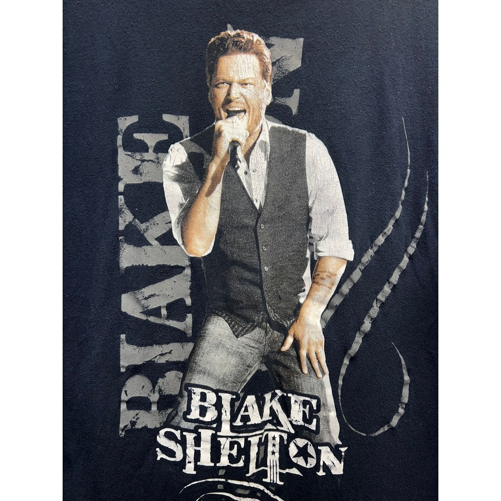 Tultex Blake Shelton Shirt Country Music Tour Concert Blue Tee M Size US M / EU 48-50 / 2 - 2 Thumbnail