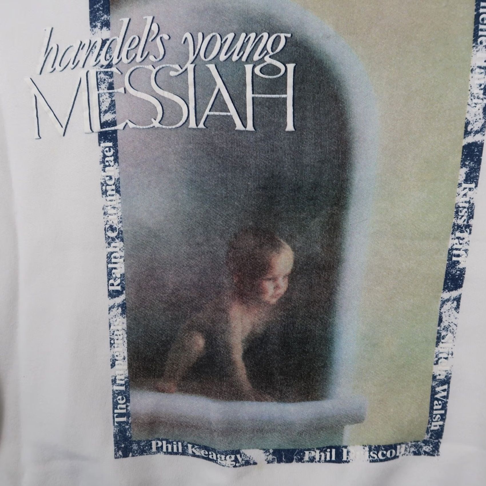 Lee VINTAGE Lee Sweatshirt Mens L 90s Messiah Tour White Crew Neck Pullover Jersey Cotton Blend Streetwear Size US L / EU 52-54 / 3 - 6 Thumbnail