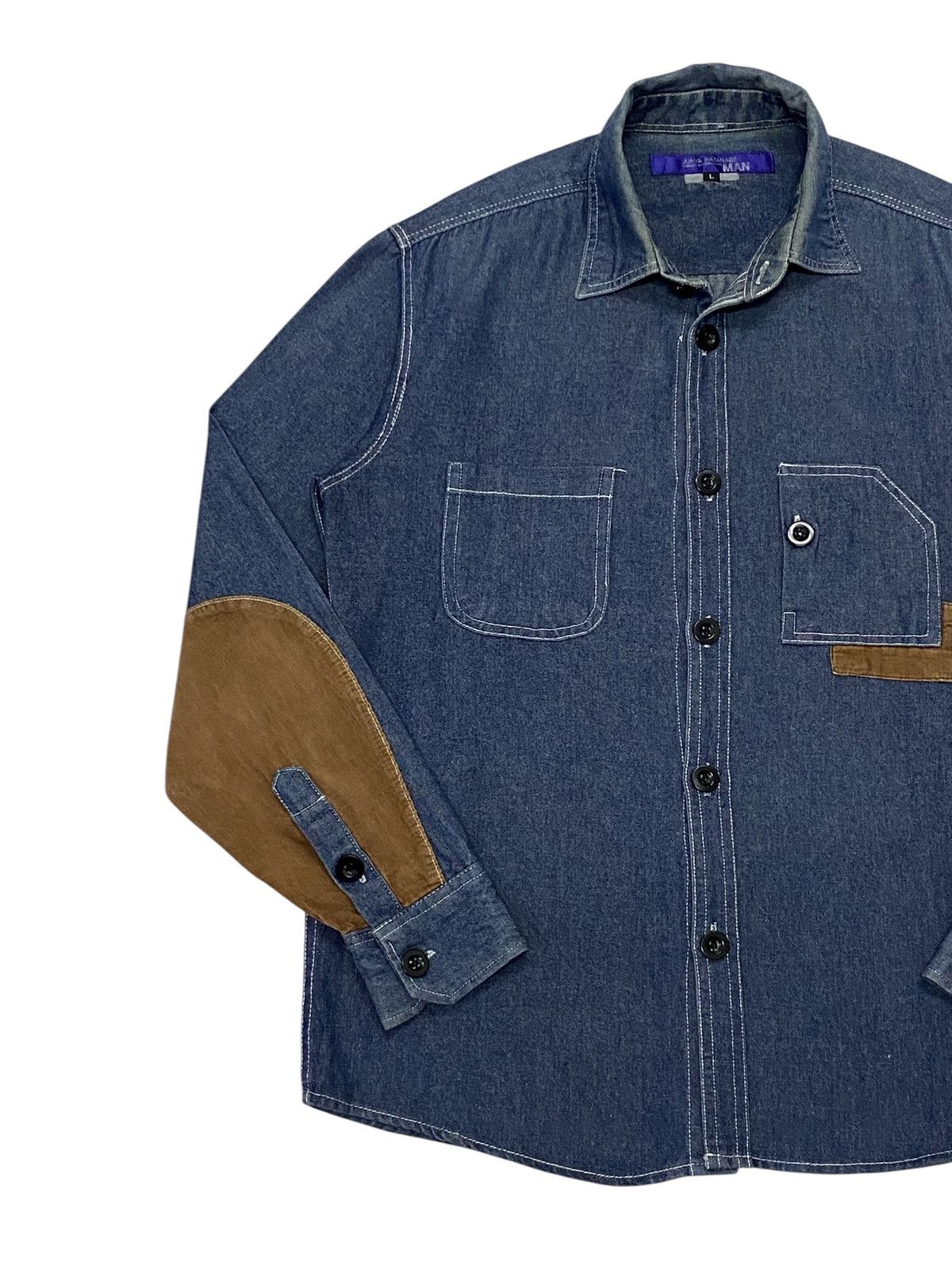 Junya Watanabe Junya Watanabe Man AD2009 Denim Shirt Button Ups Size US L / EU 52-54 / 3 - 9 Thumbnail