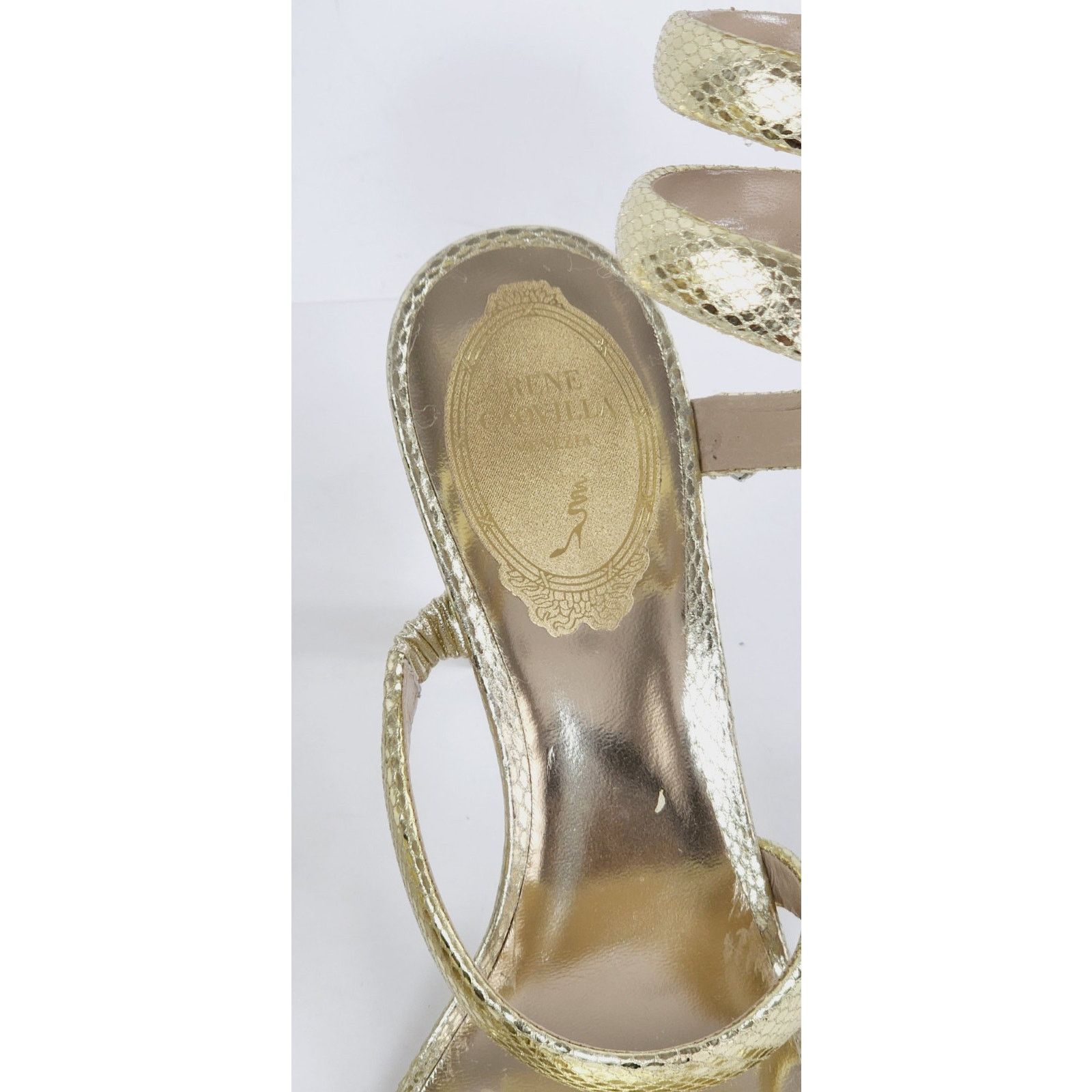Rene Caovilla $1268 RENE CAOVILLA Leather Sandals US7 UK4EU37 Snake Design Size US 7 / IT 37 - 11 Thumbnail