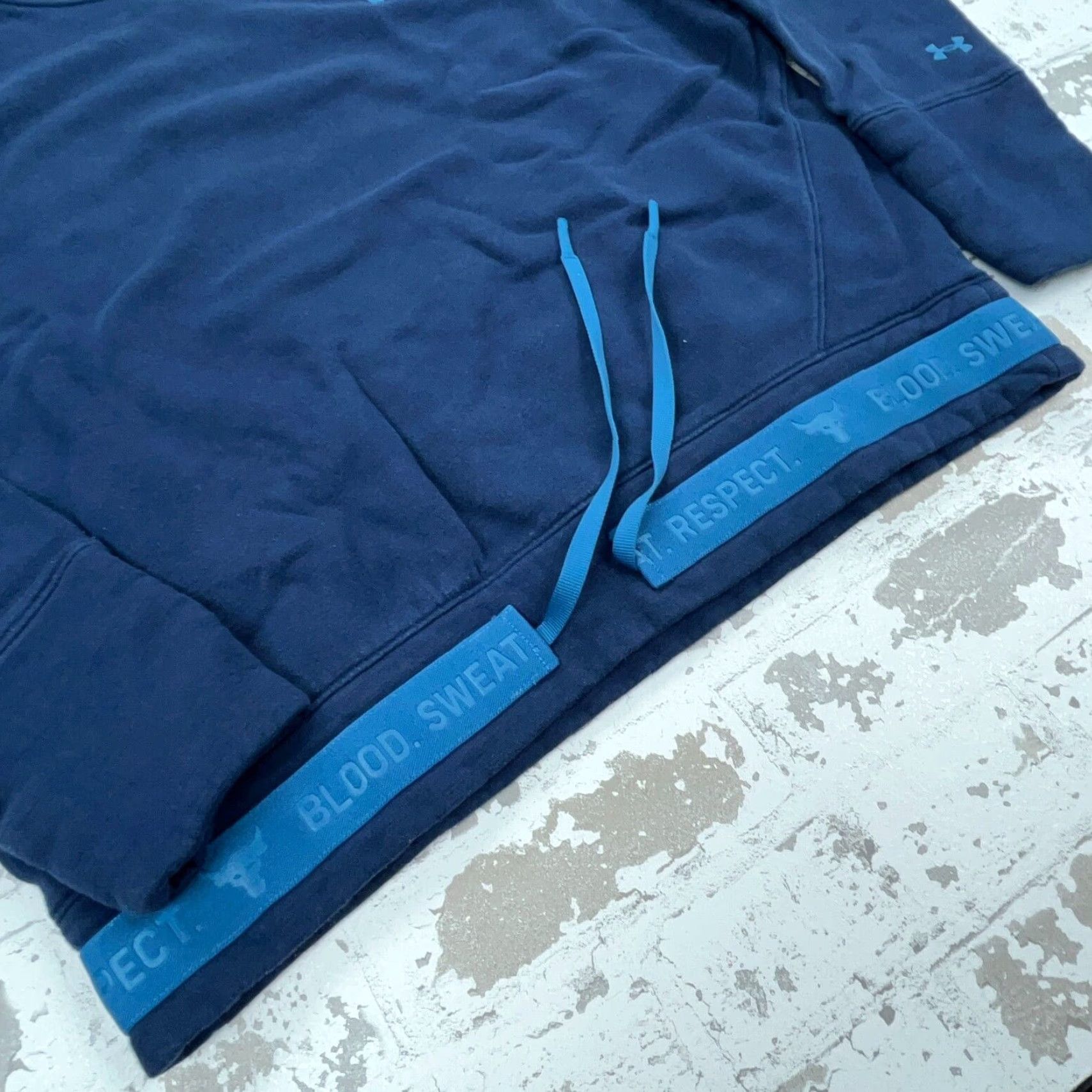 Under Armour Under Armour Project Rock Sweatshirt Women M Blue Crop Top Sweater Loose Womens Size M / US 6-8 / IT 42-44 - 7 Thumbnail