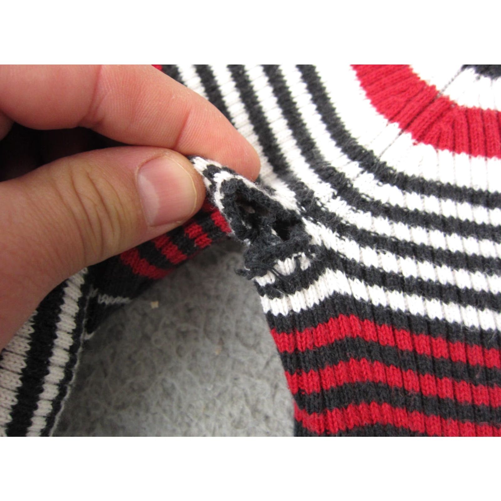 Vintage VINTAGE St. Johns Bay Turtleneck Shirt Womens M Black Striped 100% Cotton Knit Long Sleeve Fall Winter Spring 80s Womens Clothing Size M / US 6-8 / IT 42-44 - 7 Thumbnail