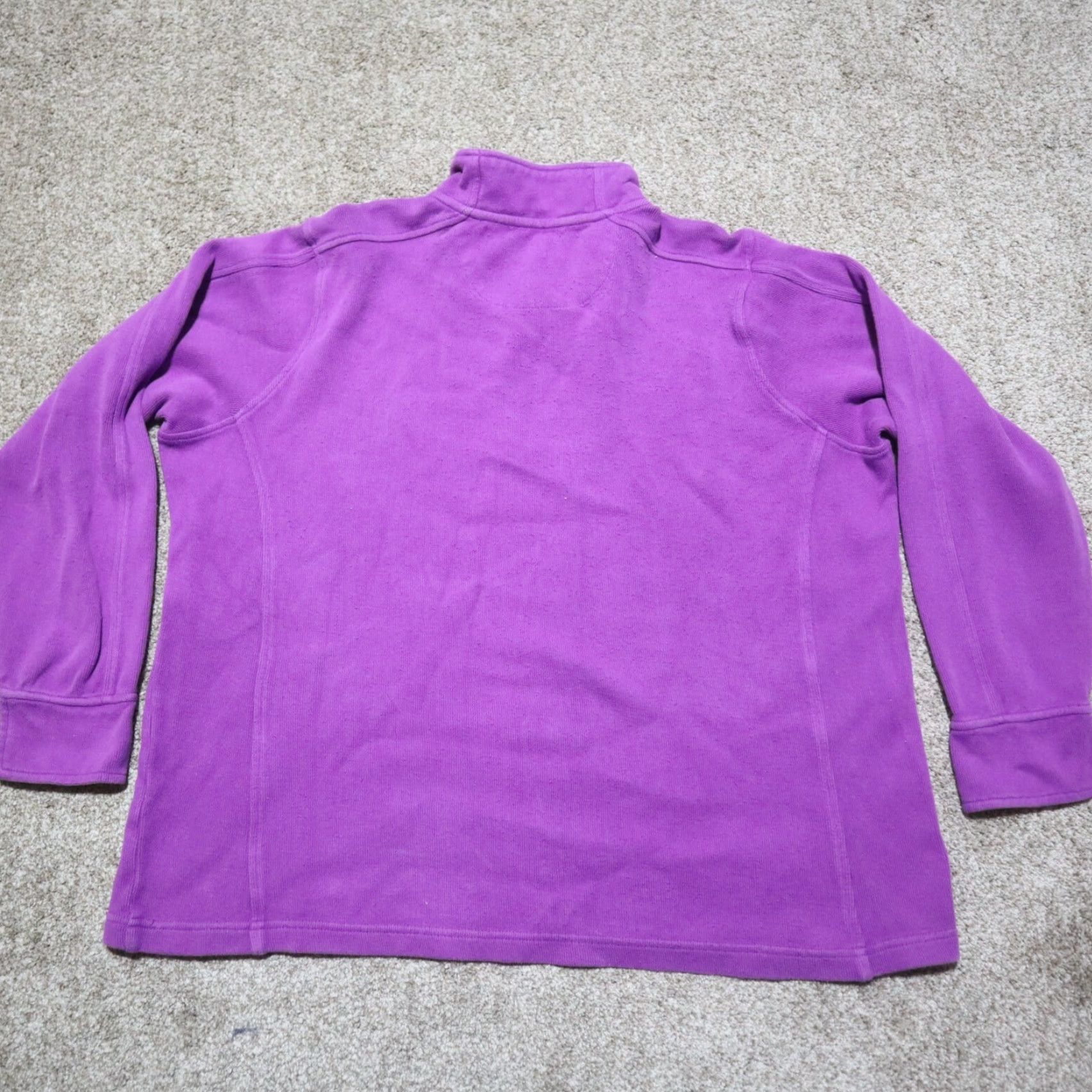 Orvis Orvis Sweater Shirt Women XL Purple Zip Pockets Mock Neck Long Sleeve Pullover Classic 90s Decade Vintage: No Size XL / US 12-14 / IT 48-50 - 8 Thumbnail
