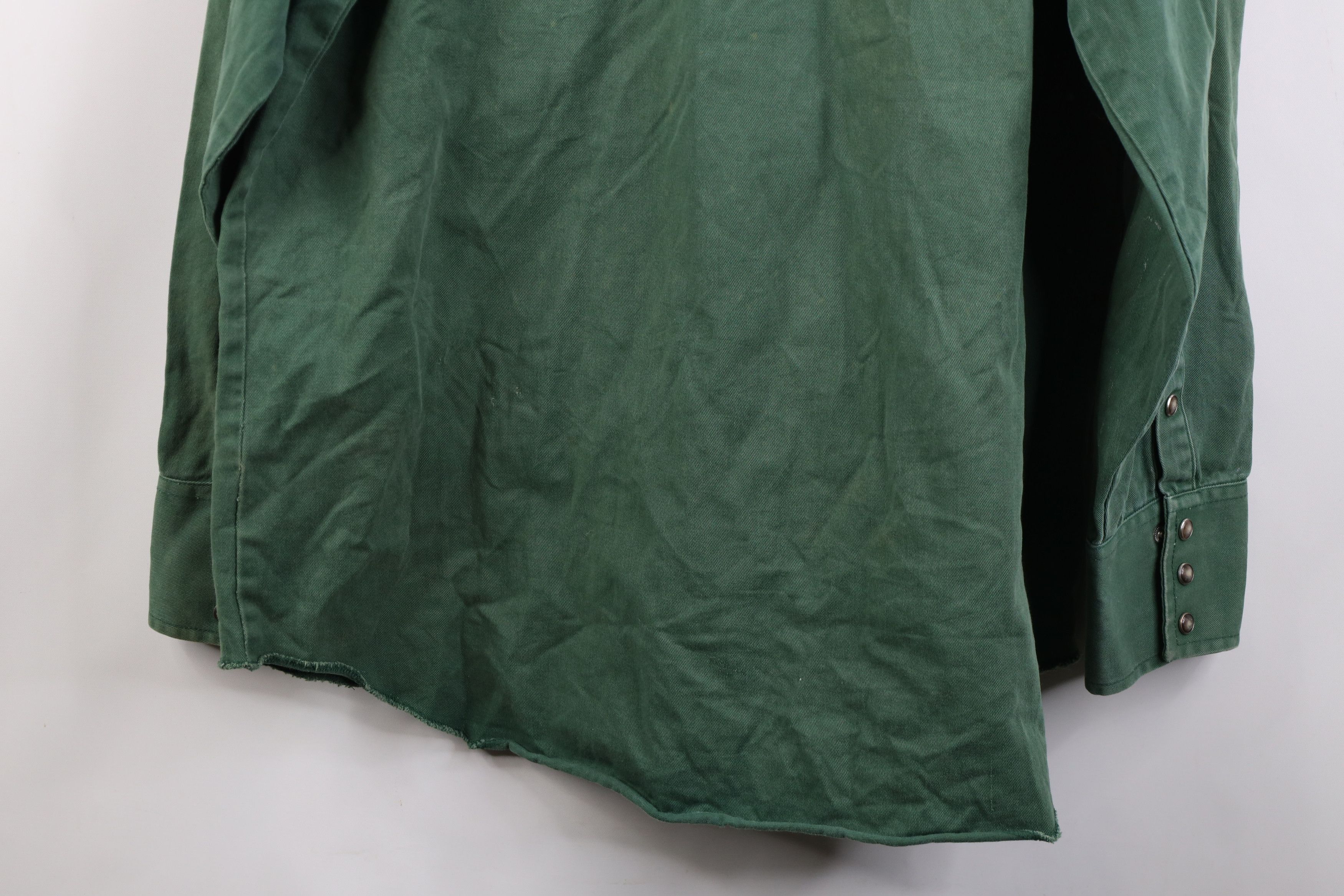 Vintage Vintage 90s Streetwear Heavy Twill Western Snap Button Shirt Size US XL / EU 56 / 4 - 15 Thumbnail