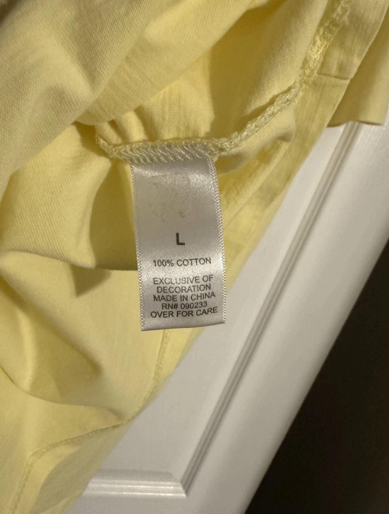 Fear of God Fear of God Essentials Yellow T-Shirt Size US L / EU 52-54 / 3 - 5 Thumbnail
