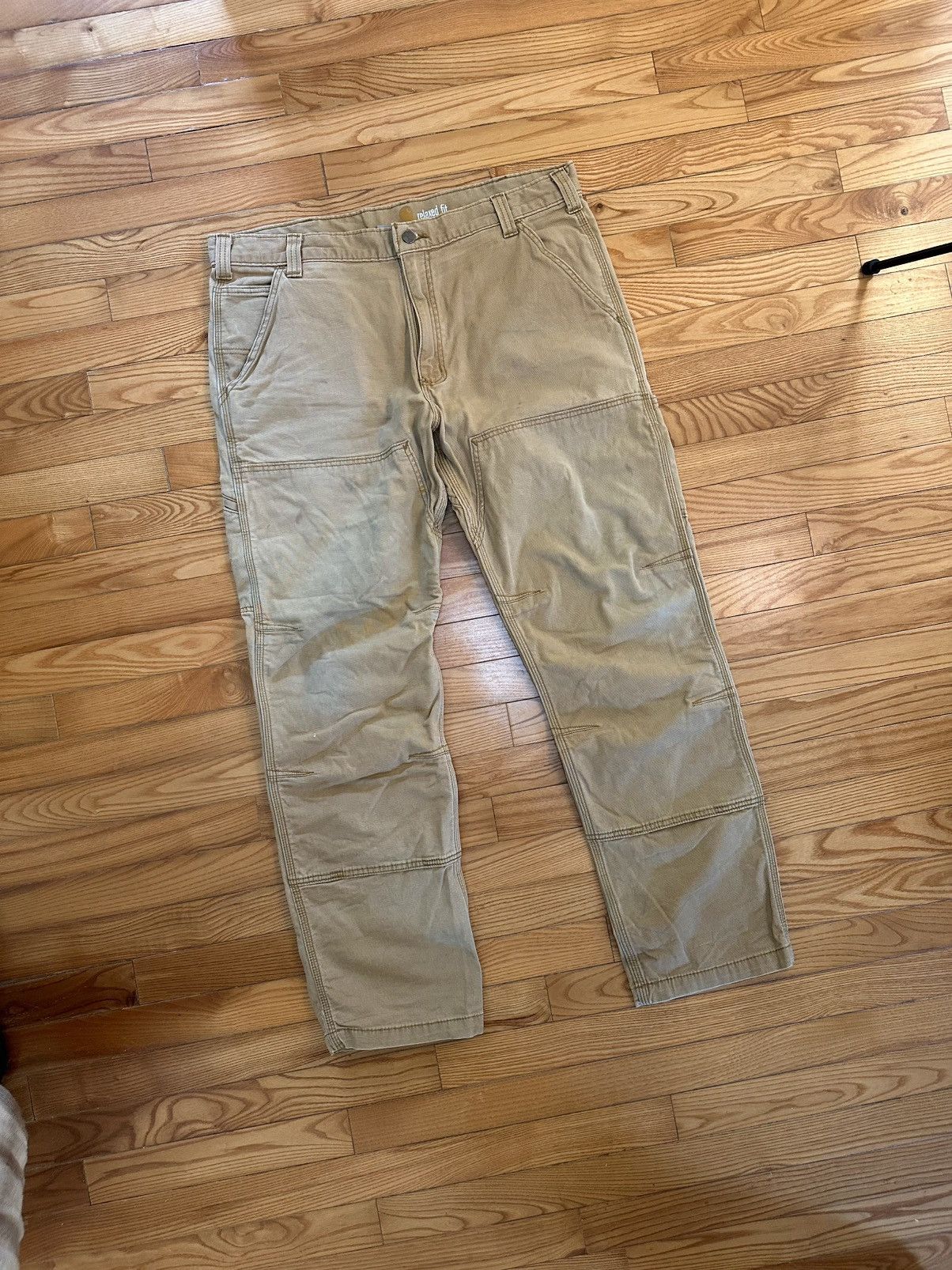 Carhartt × Vintage Vintage Carhartt Double Knees Carpenters Cargo Pants Size US 36 / EU 52 - 1 Thumbnail