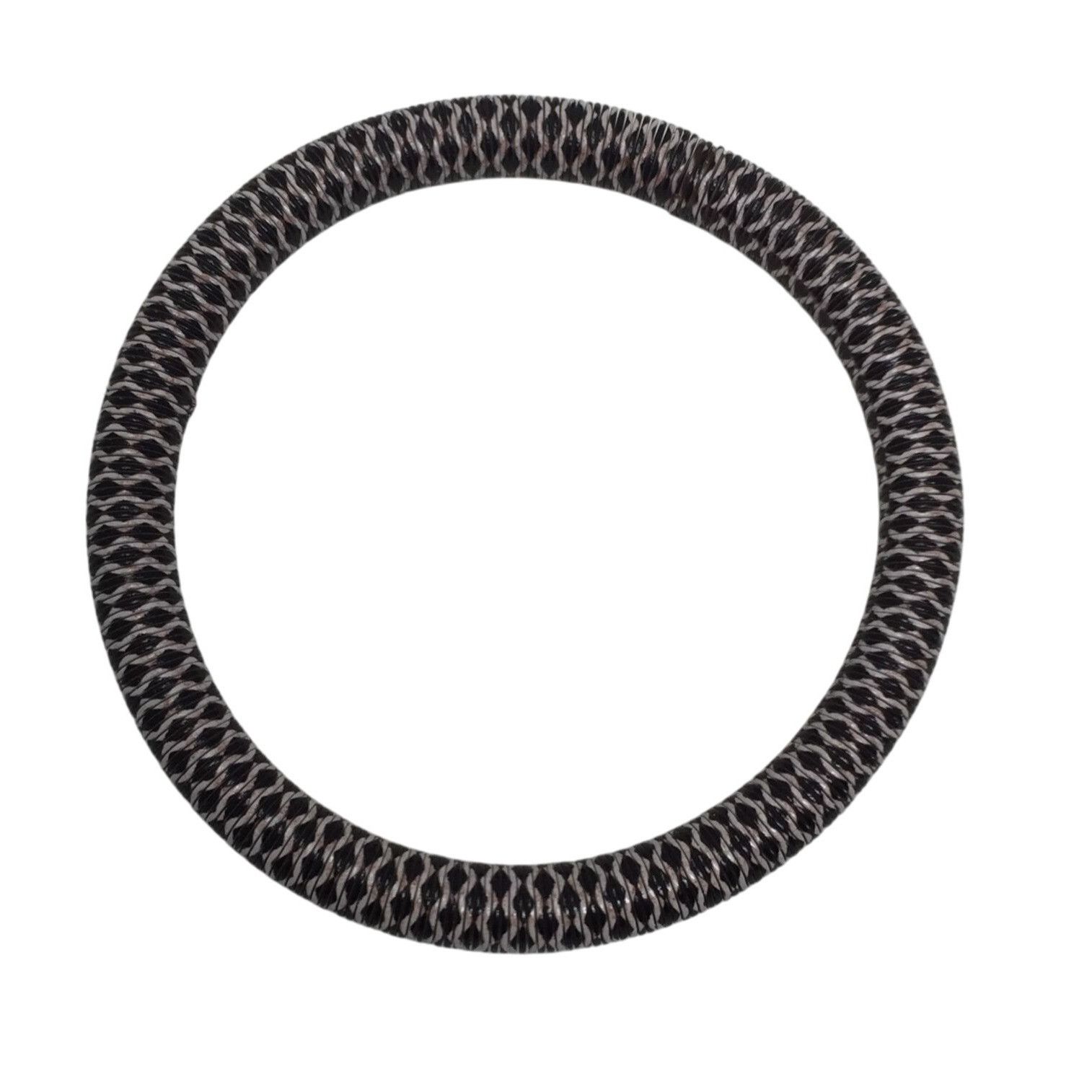 Other Snakeskin Patterned Stretchy Bangle Bracelets - Set of (3) Size ONE SIZE - 3 Thumbnail
